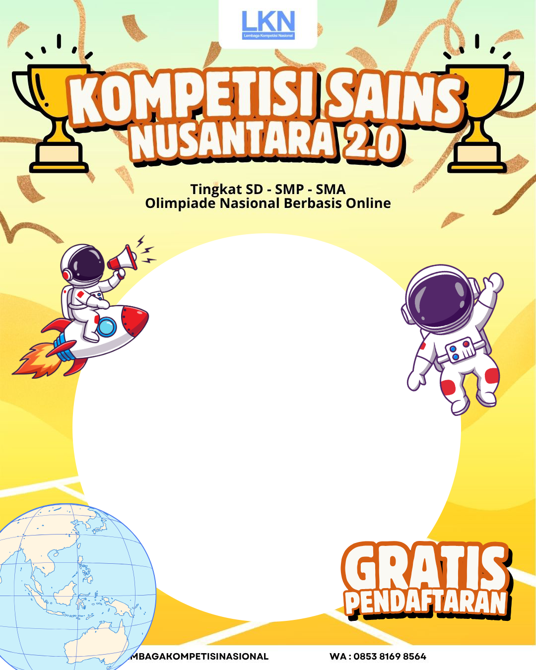 KOMPETISI SAINS NUSANTARA 2.0Twibbon Tanpa Watermark