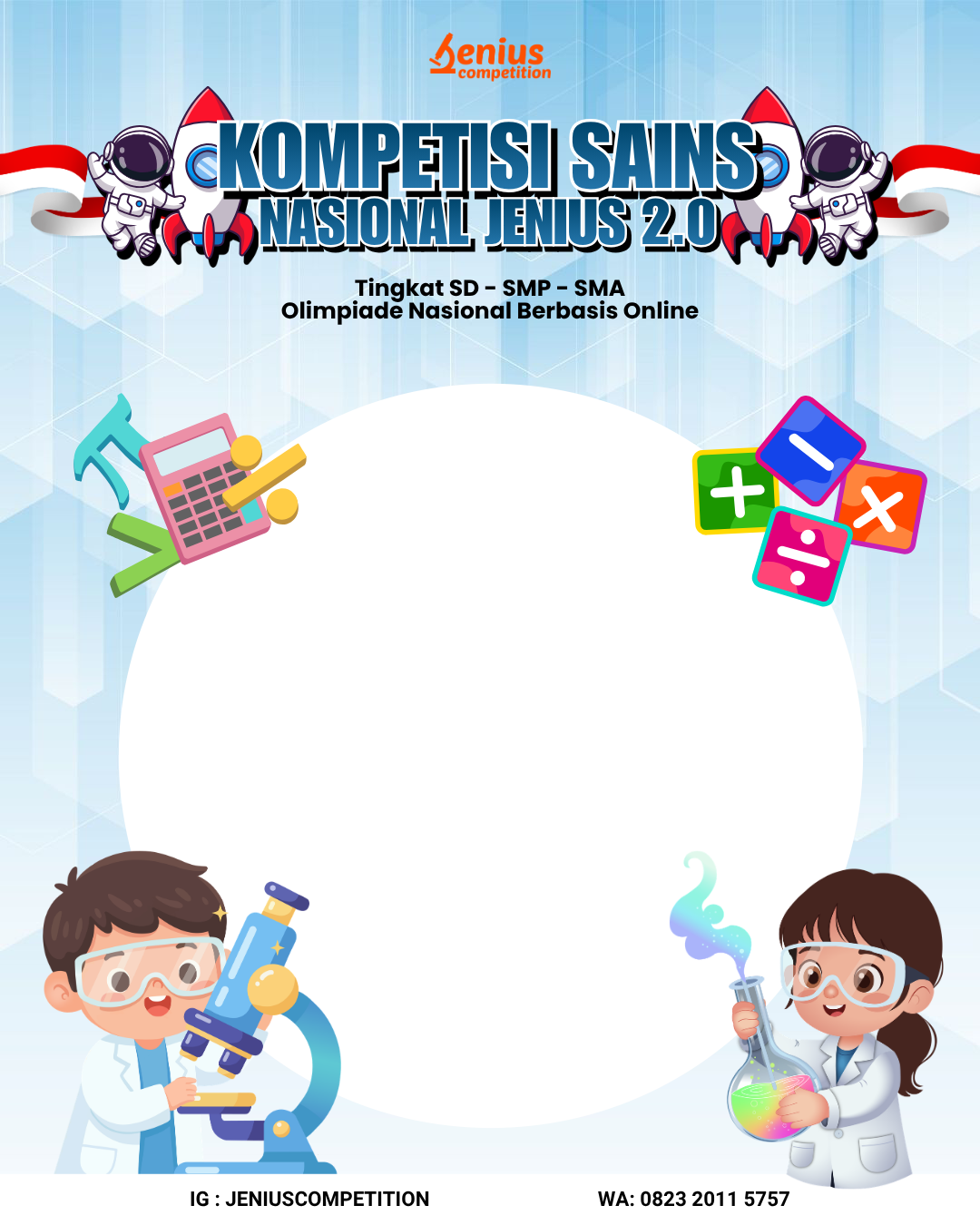 PENDAFTARAN KSNJ 2.0Twibbon Tanpa Watermark