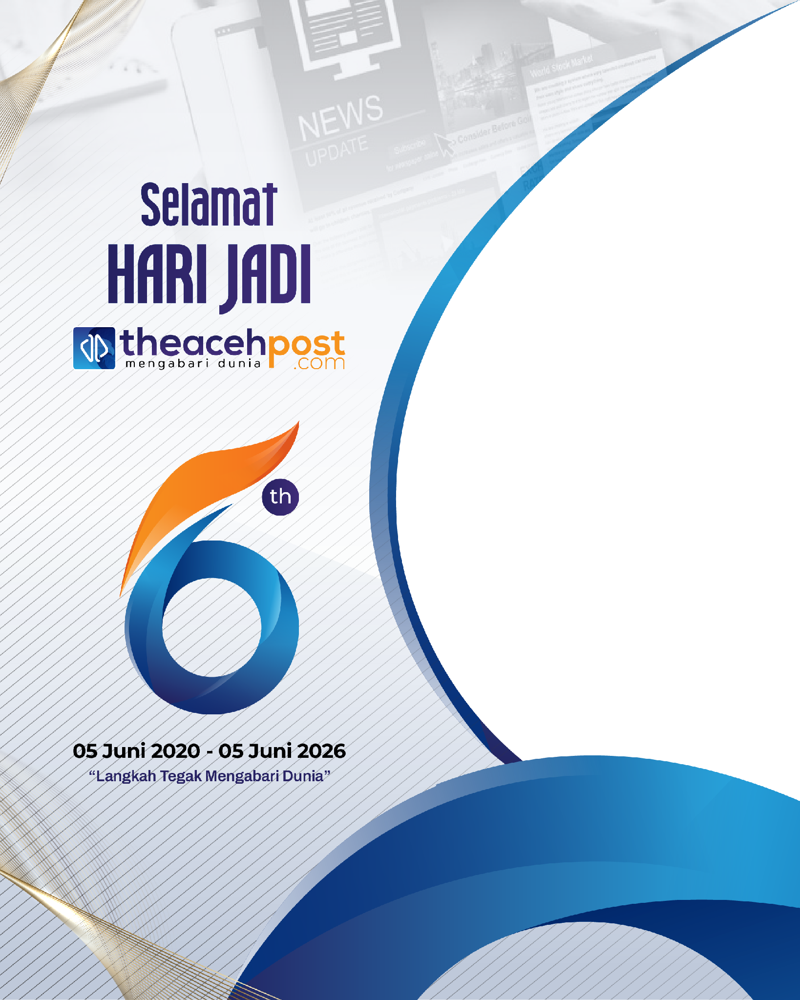 Hut Theacehpost Ke-6 TahunTwibbon Tanpa Watermark