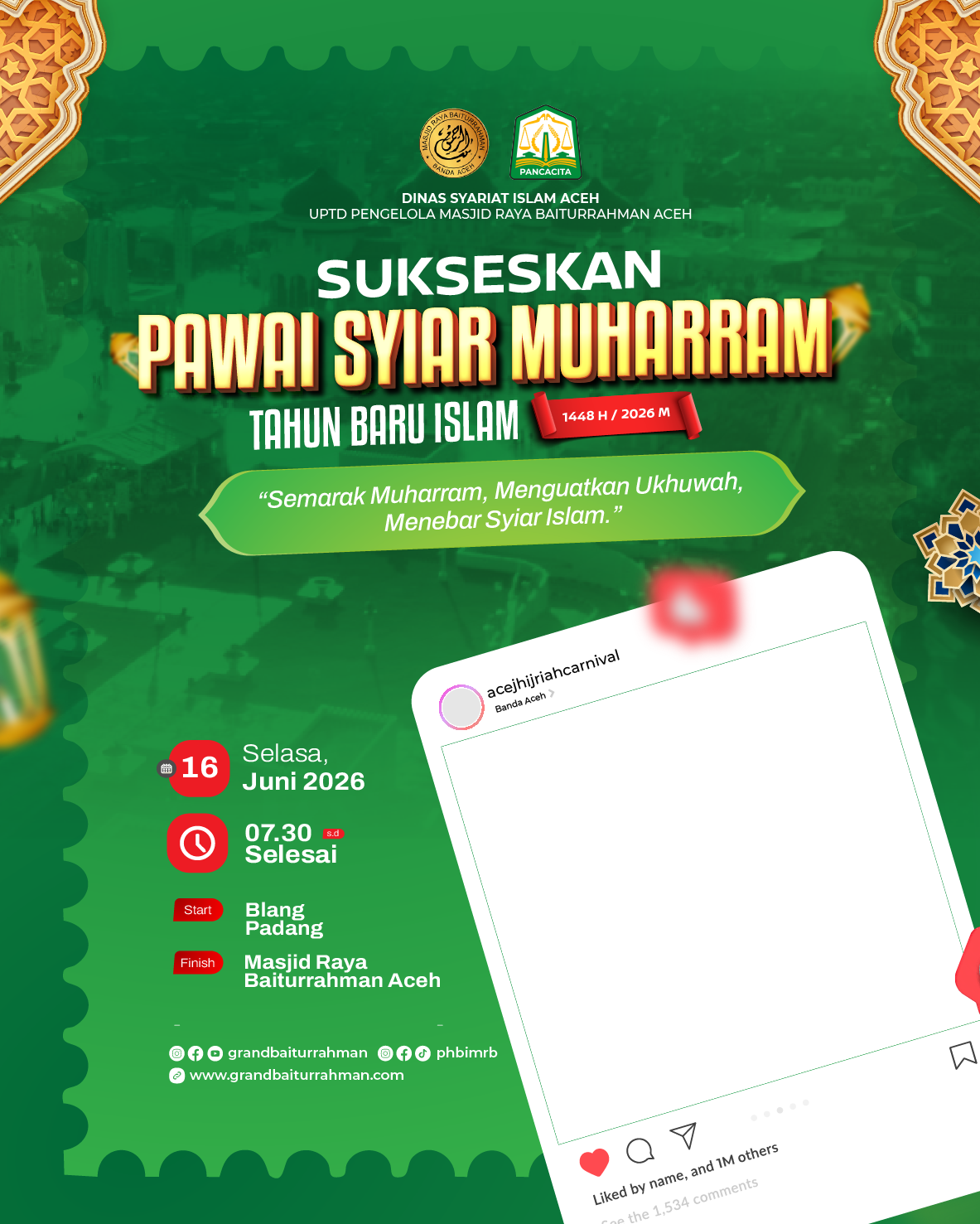 Sukseskan  Pawai Syiar MuharramTwibbon Tanpa Watermark