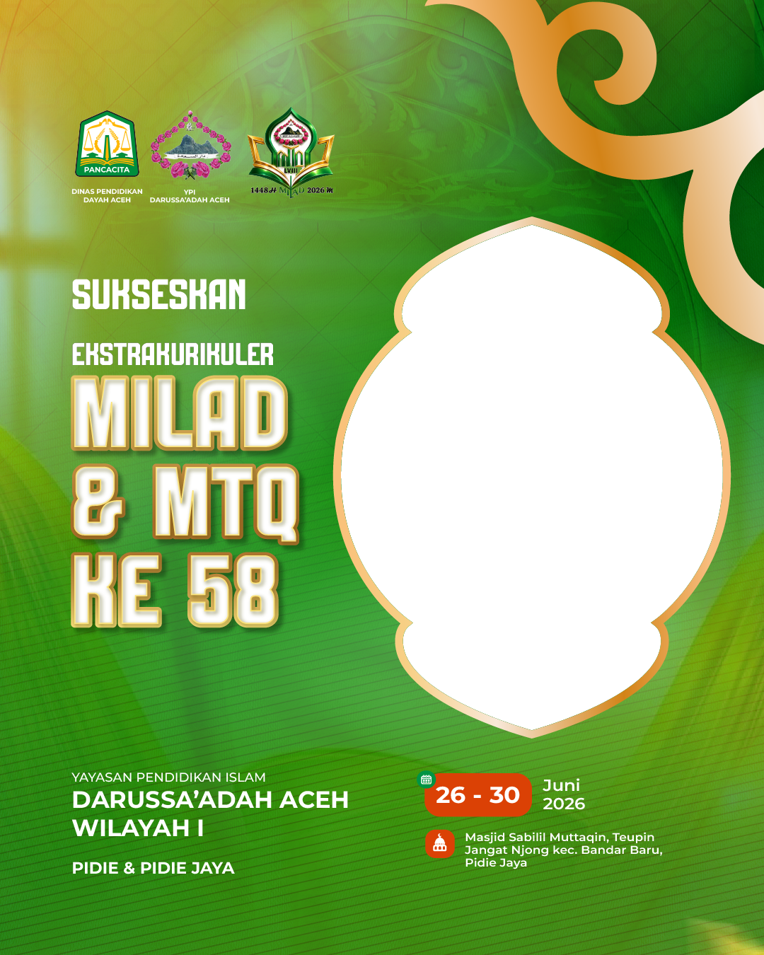 Milad & MTQ ke 58 Darussa'adah AcehTwibbon Tanpa Watermark