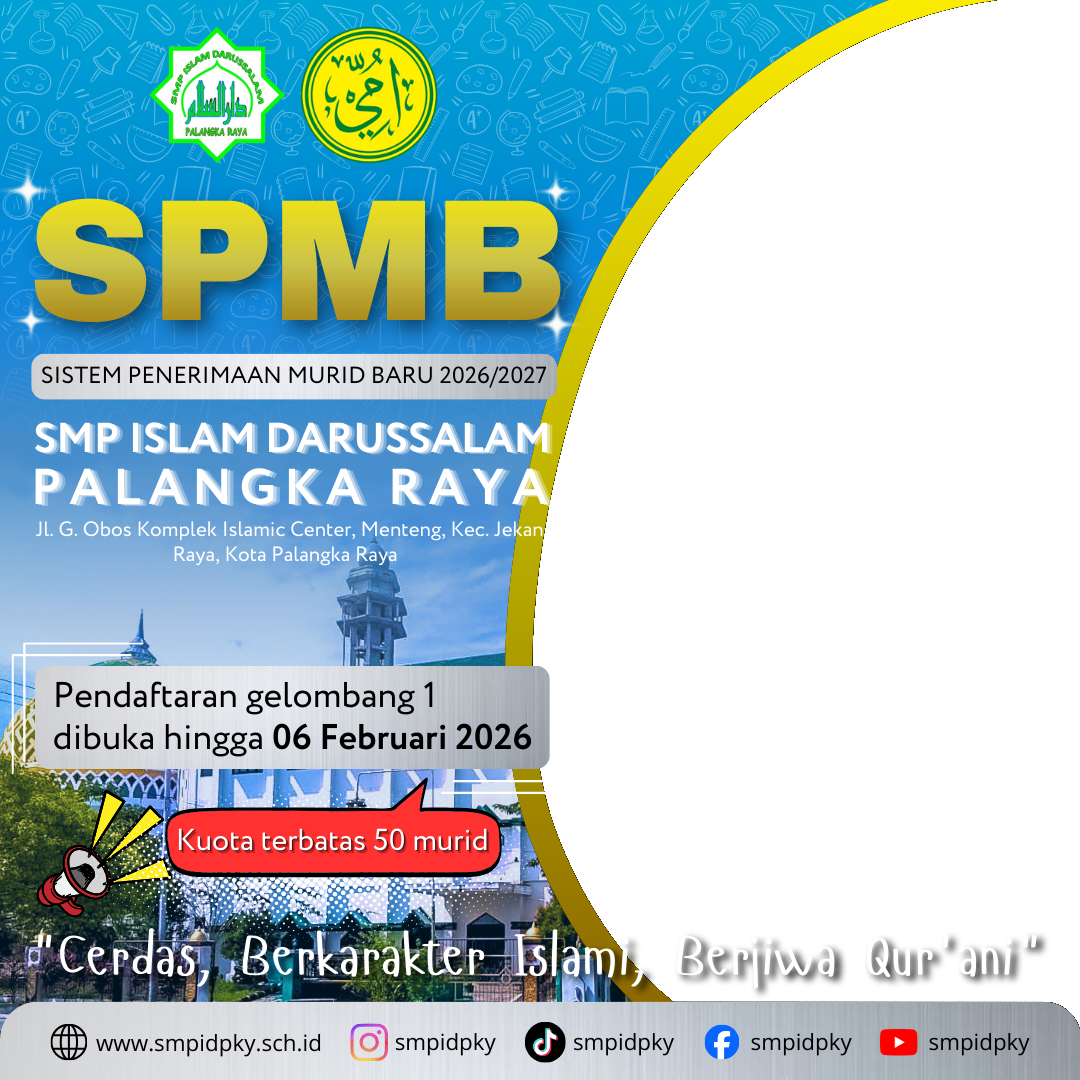 Twibbon SPMB 2026/2027 SMPID PKYTwibbon Tanpa Watermark