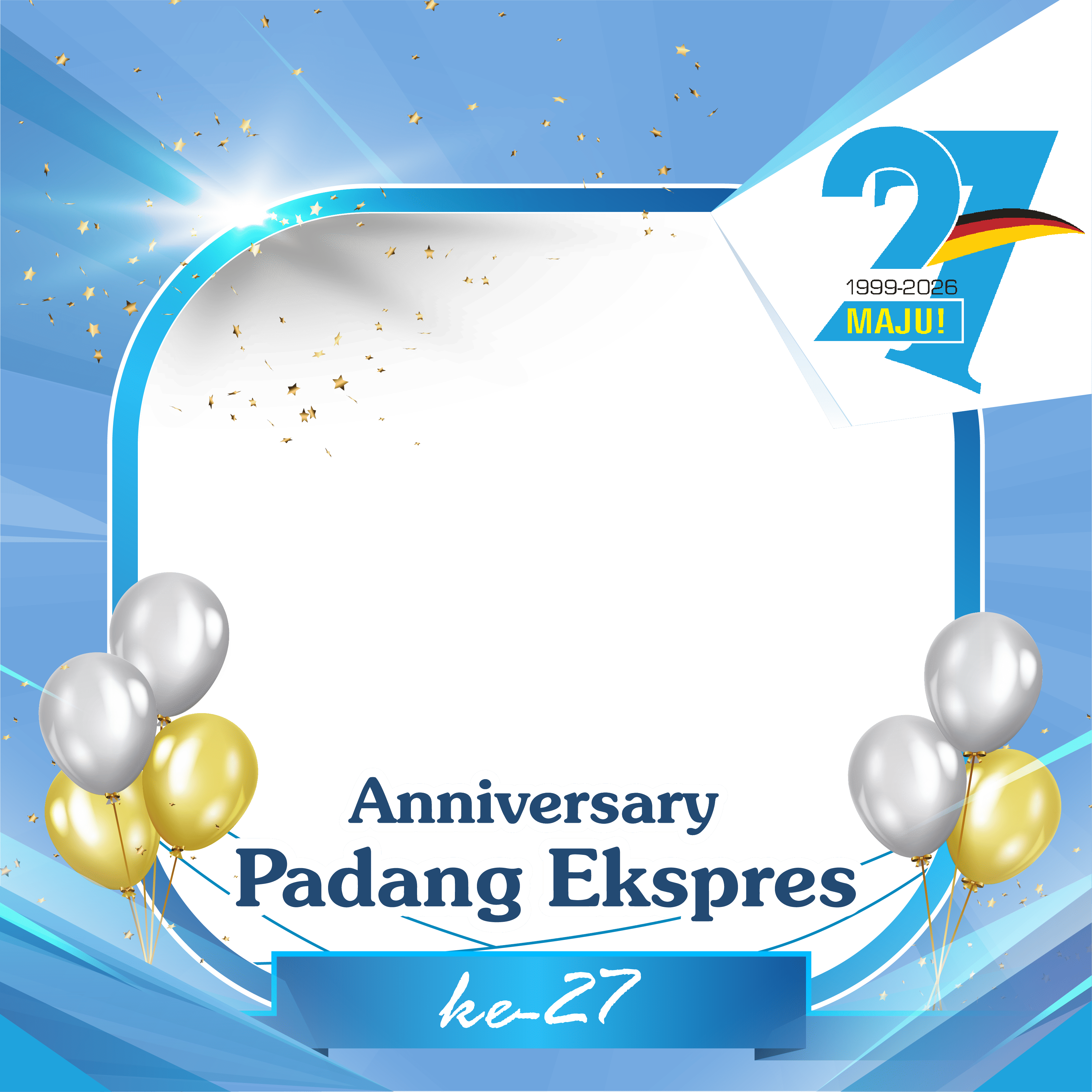 Twibbone HUT Padang Ekspres ke-27Twibbon Tanpa Watermark