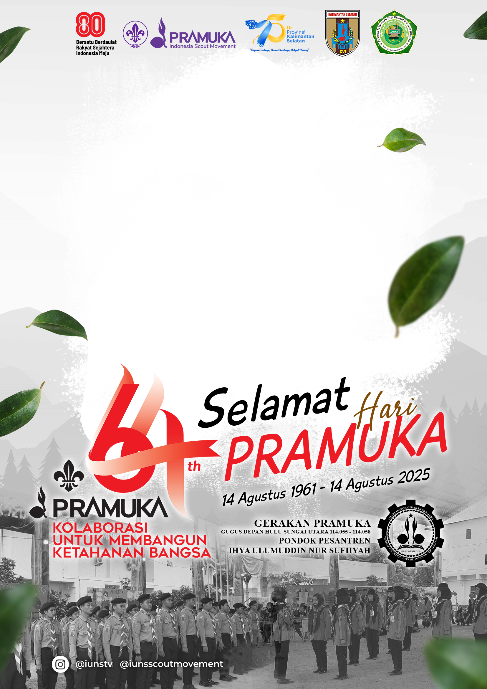 IUNS Hari Pramuka 2025Twibbon Tanpa Watermark