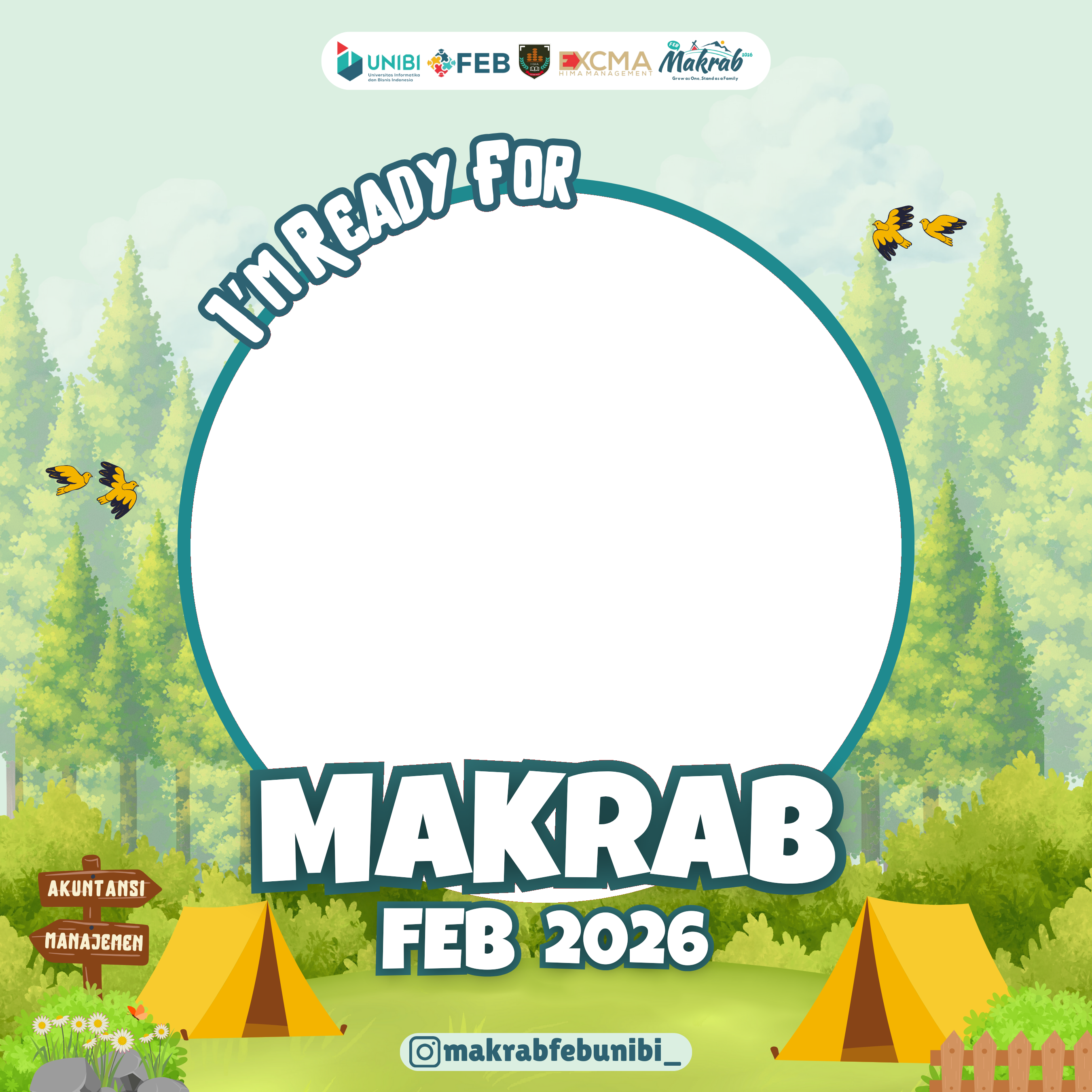 MAKRAB FEB2026Twibbon Tanpa Watermark