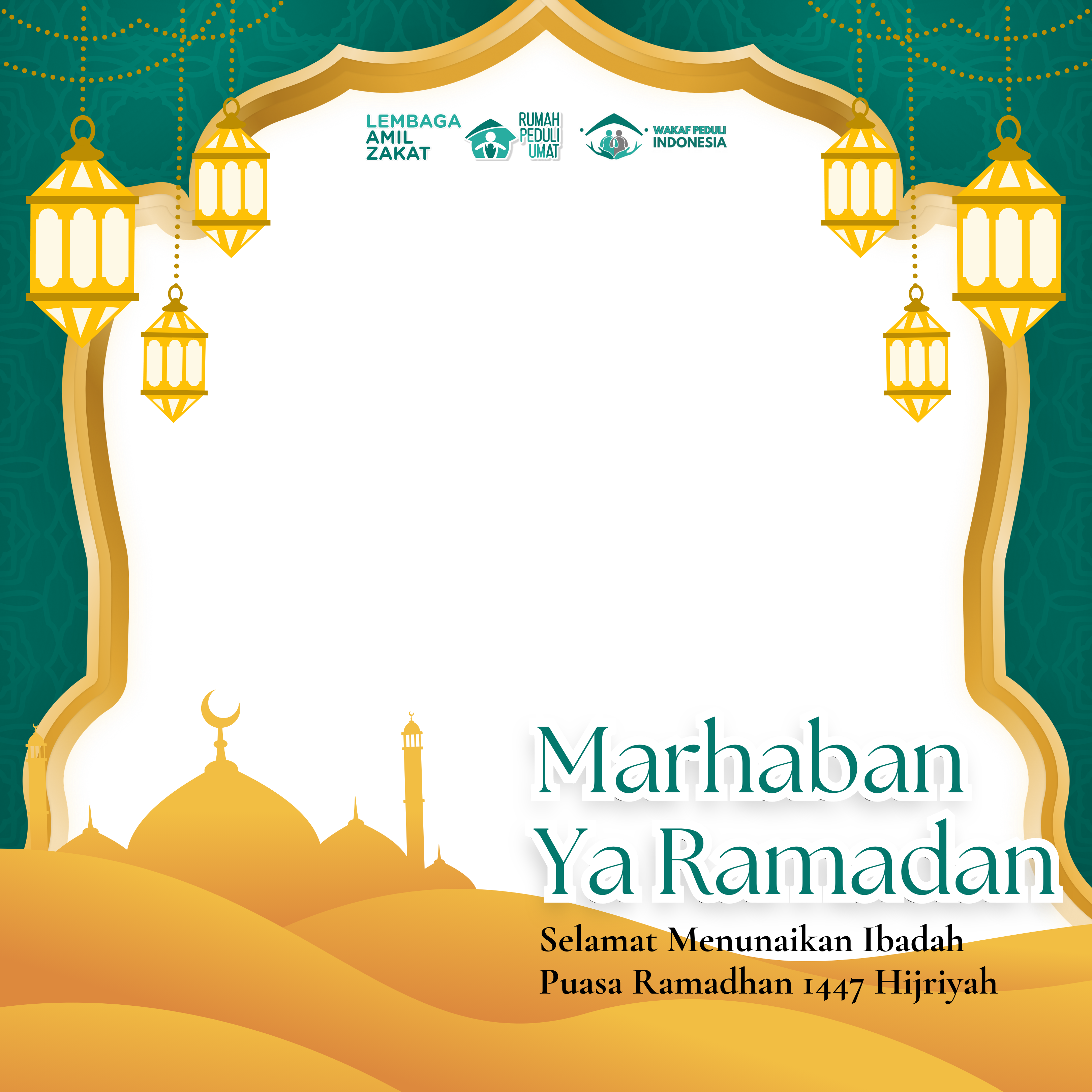 Marhaban Ya Ramadhan 1447HTwibbon Tanpa Watermark