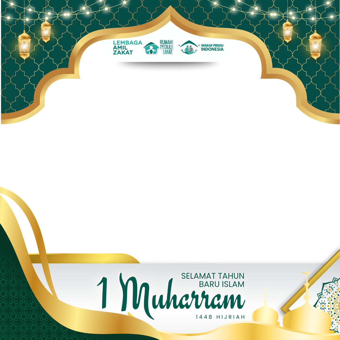 Selamat Tahun Baru Islam 1448HTwibbon Tanpa Watermark