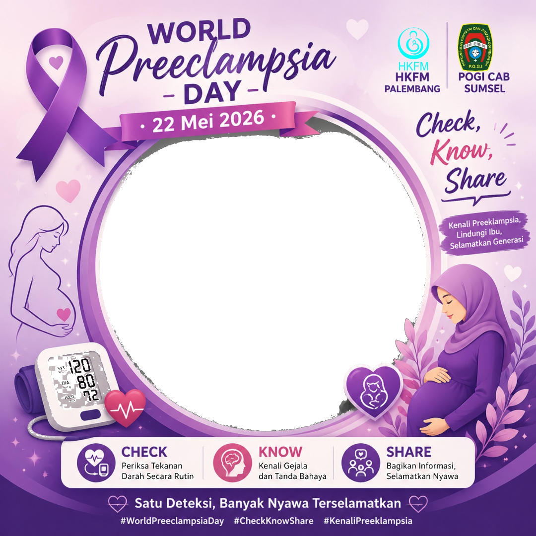 World Preeclampsia Day 2026 PalembangTwibbon Tanpa Watermark