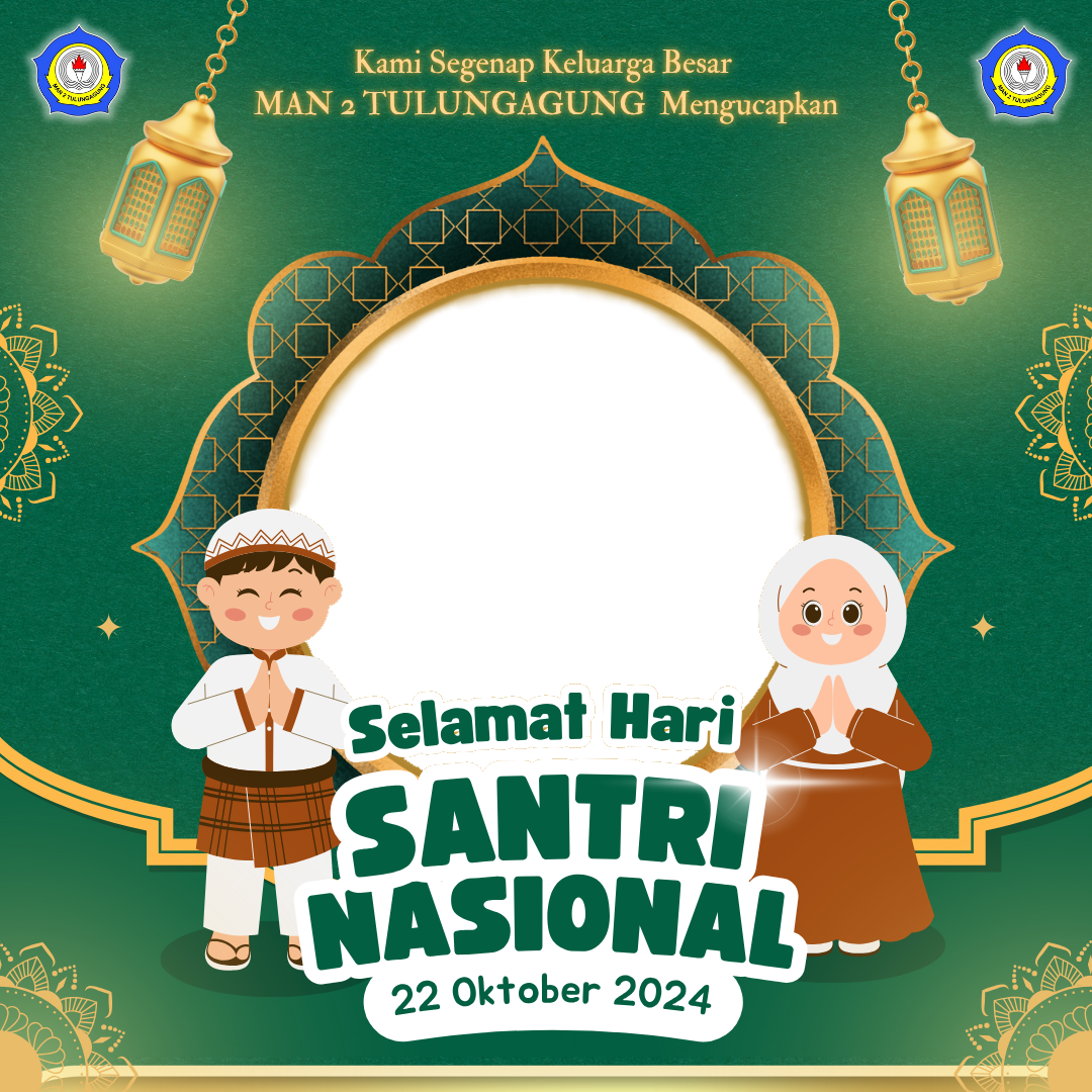 HARI SANTRI 2025Twibbon Tanpa Watermark