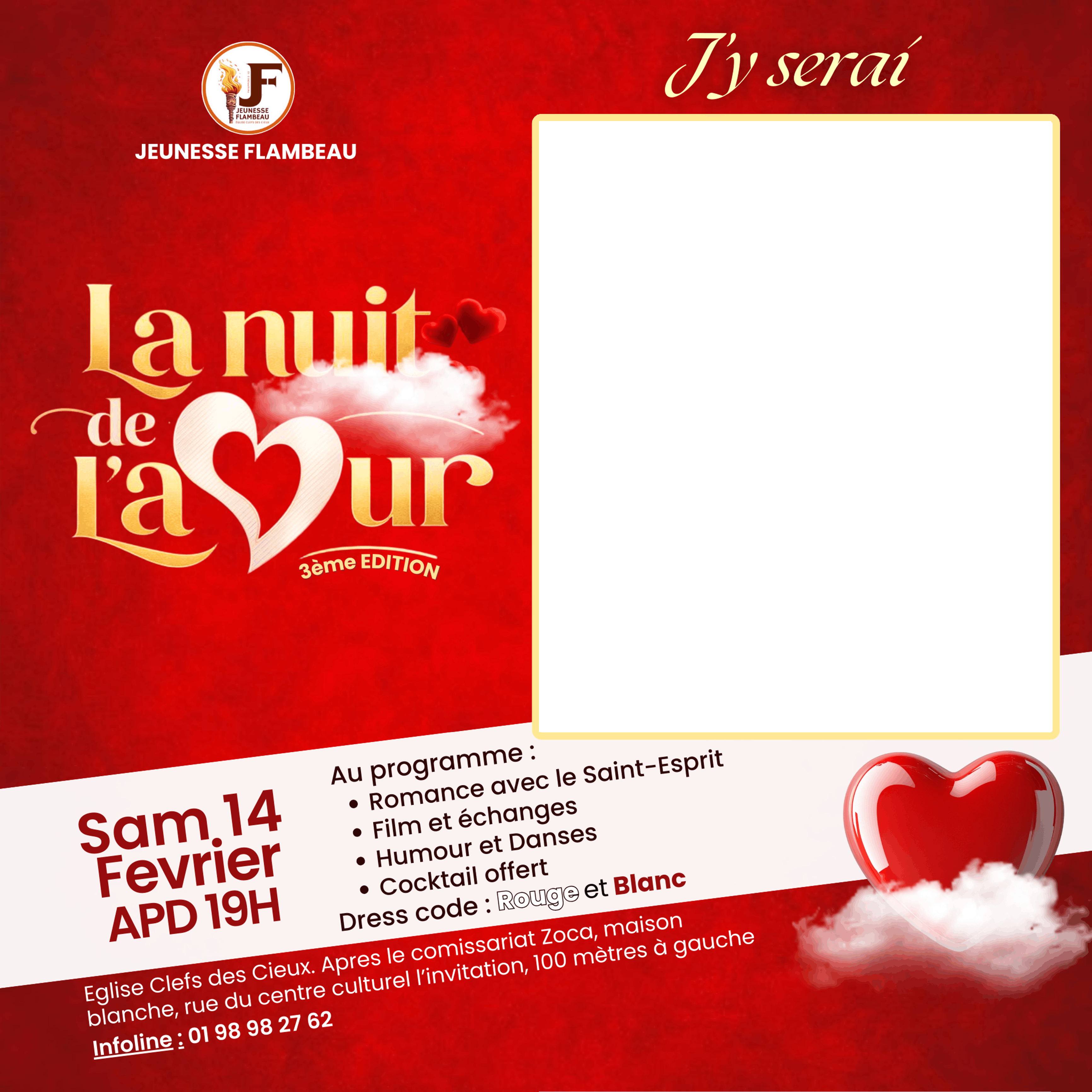 La nuit de l'amourTwibbon Tanpa Watermark
