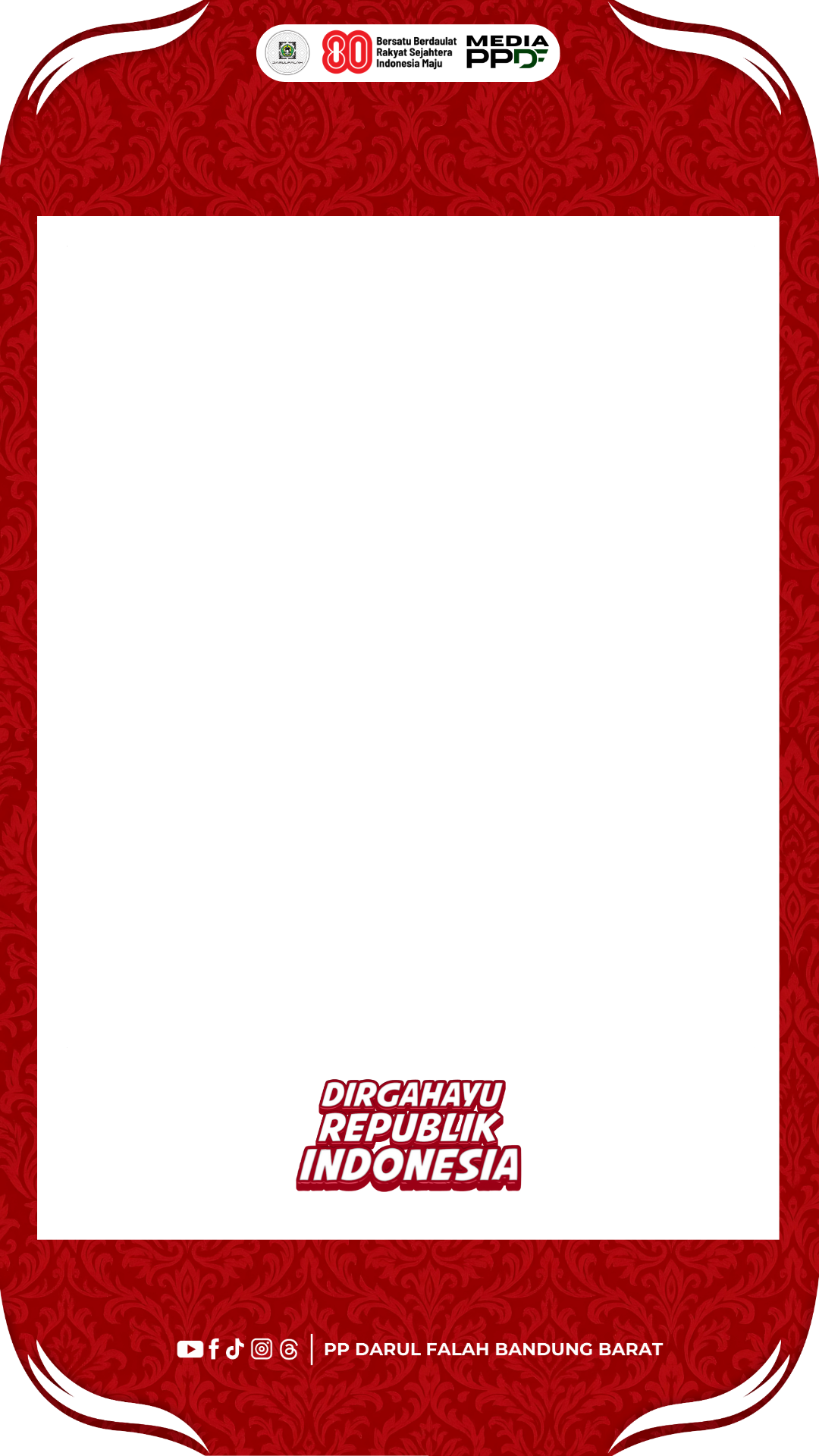 Dirgahayu 80Twibbon Tanpa Watermark