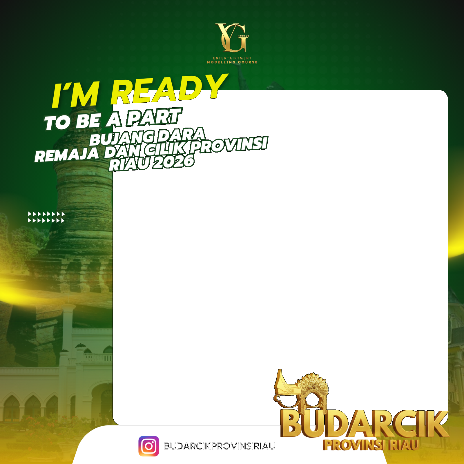 BUDARCIK RIAU 2026Twibbon Tanpa Watermark