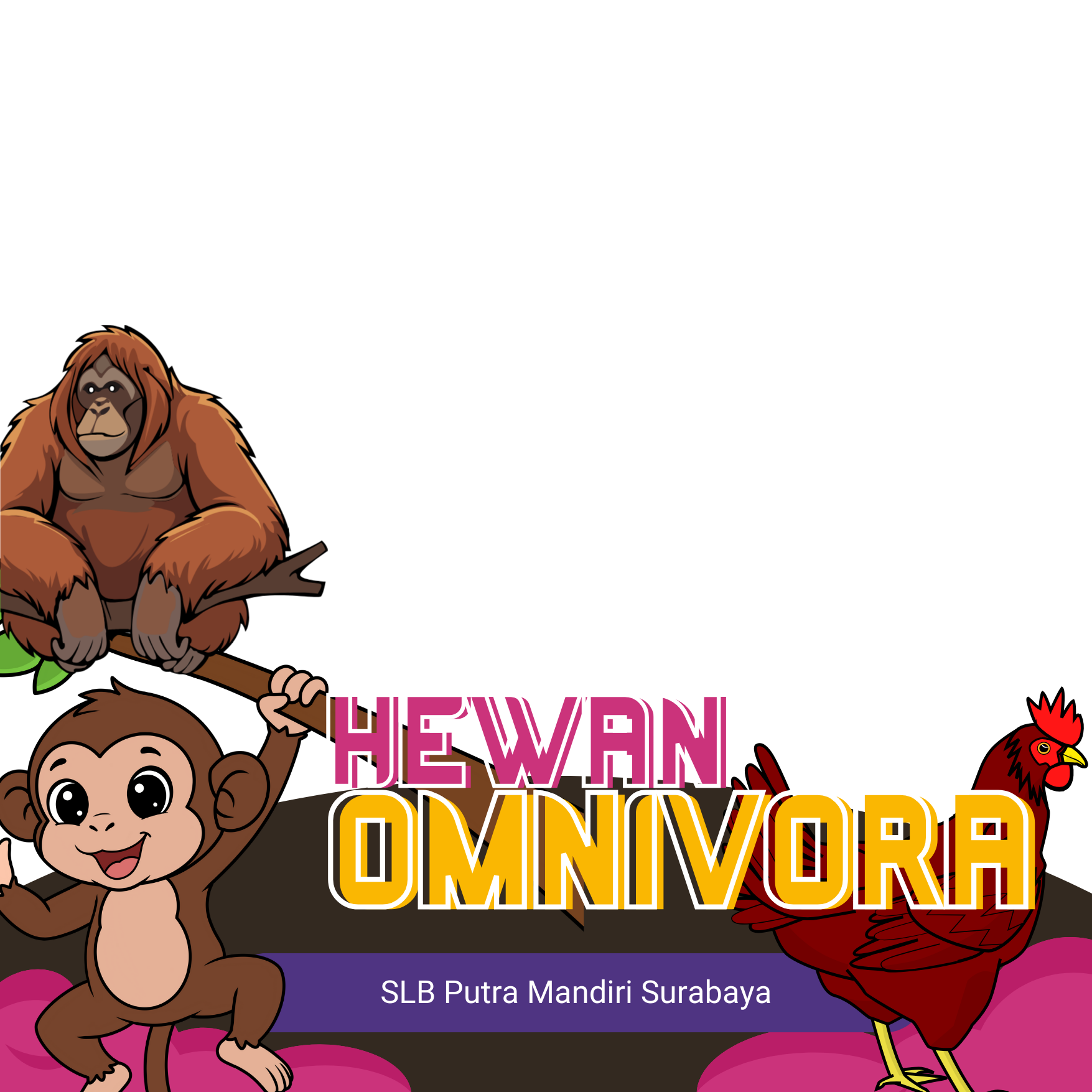 Hewan OmnivoraTwibbon Tanpa Watermark