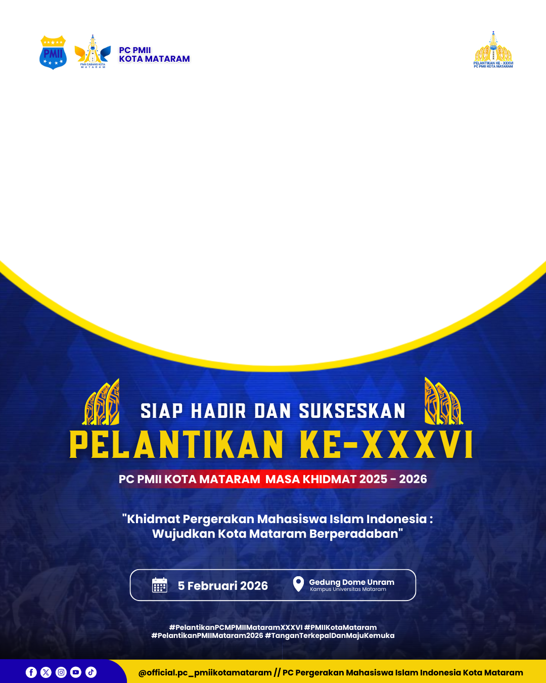 PELANTIKAN KE-XXXVI PC PMII KOTA MATARAMTwibbon Tanpa Watermark