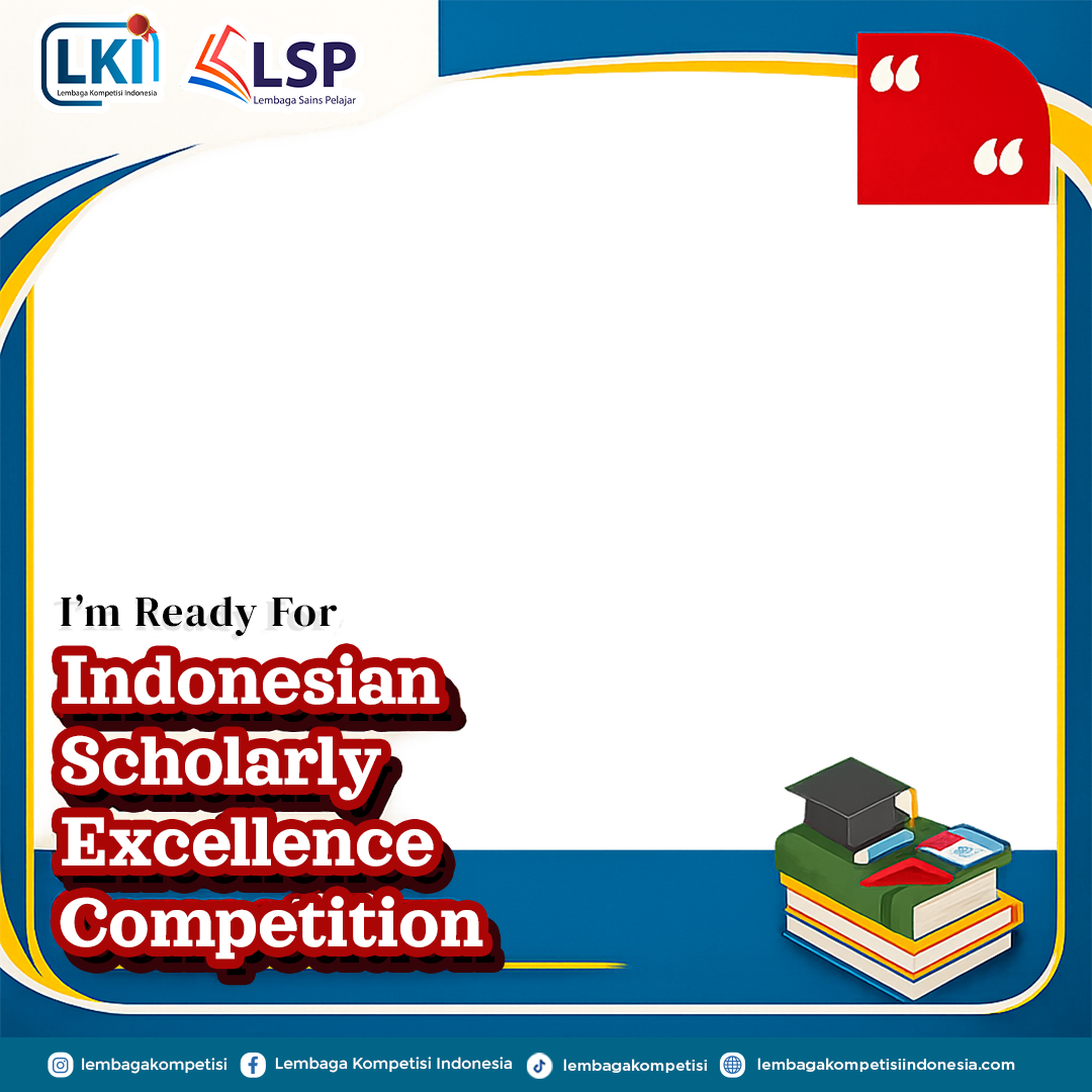 Indonesian Scholarly Excellence CompetitionTwibbon Tanpa Watermark