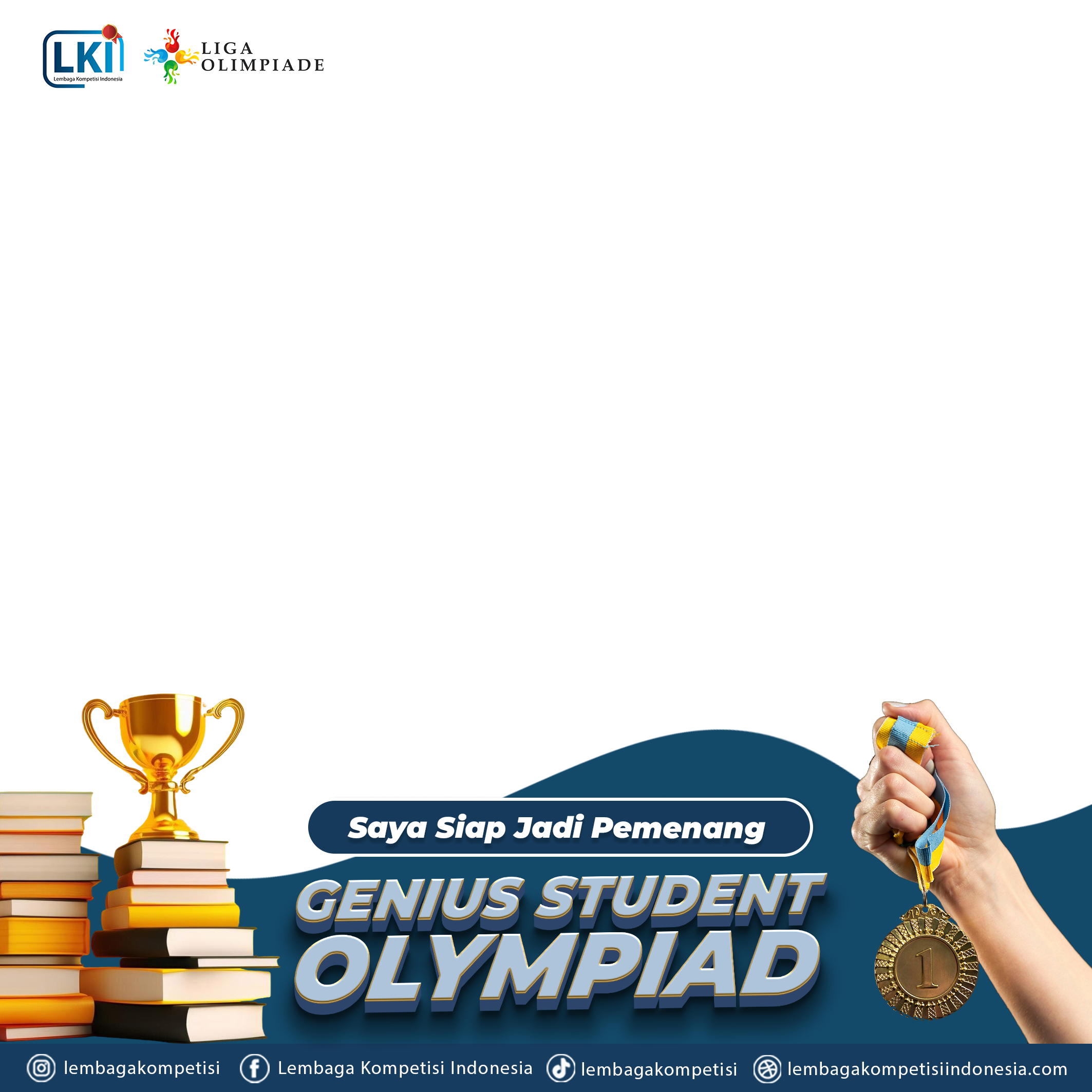 Genius student olympiadTwibbon Tanpa Watermark