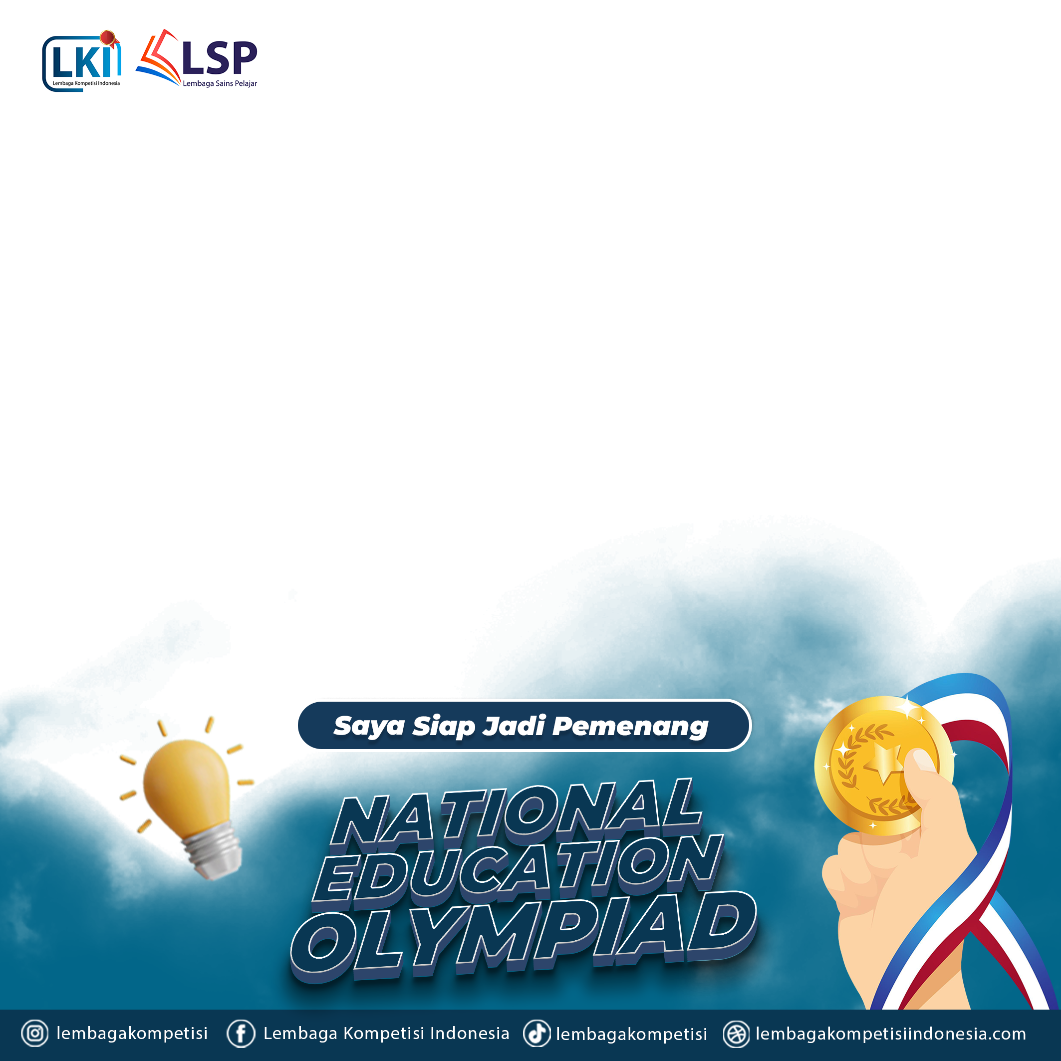 National Education OlympiadTwibbon Tanpa Watermark