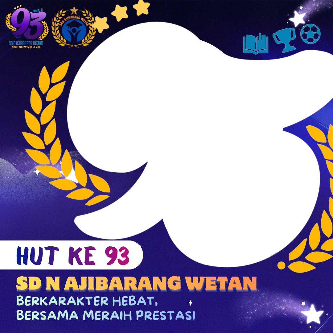 HUT SD AWET KE 93Twibbon Tanpa Watermark