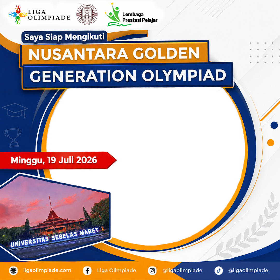 Nusantara Golden Generation OlympiadTwibbon Tanpa Watermark