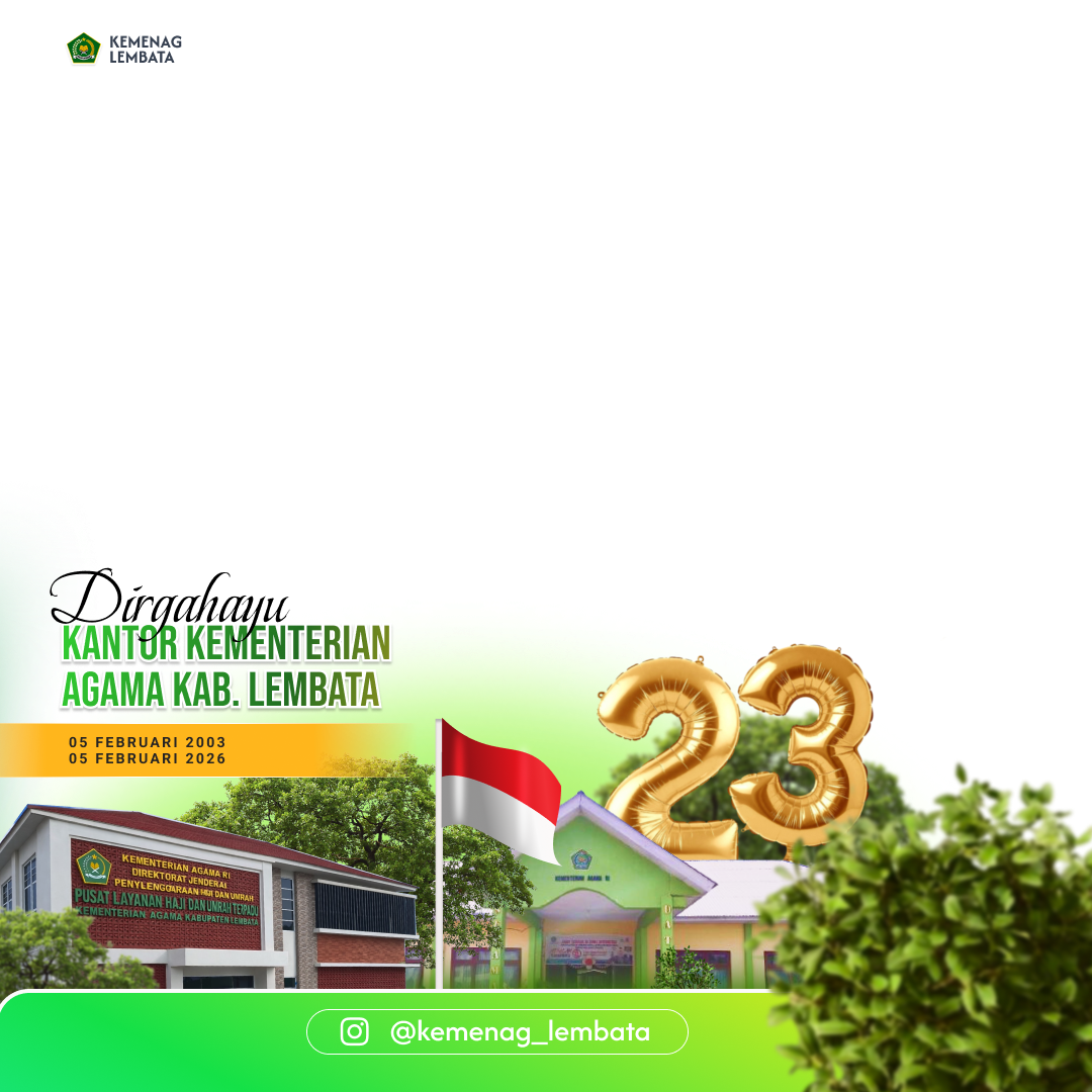 HUT 23 KANKEMENAG LEMBATATwibbon Tanpa Watermark