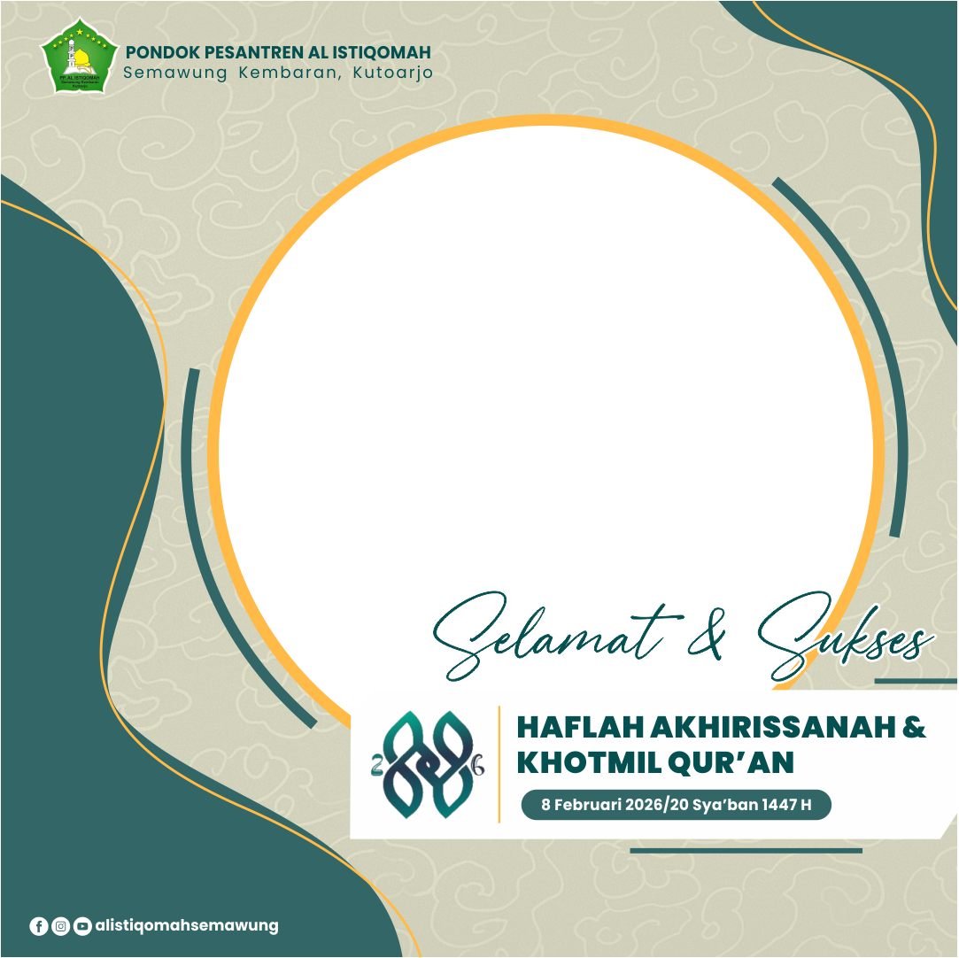 Twibon Haflah2026 Al IstiqomahTwibbon Tanpa Watermark