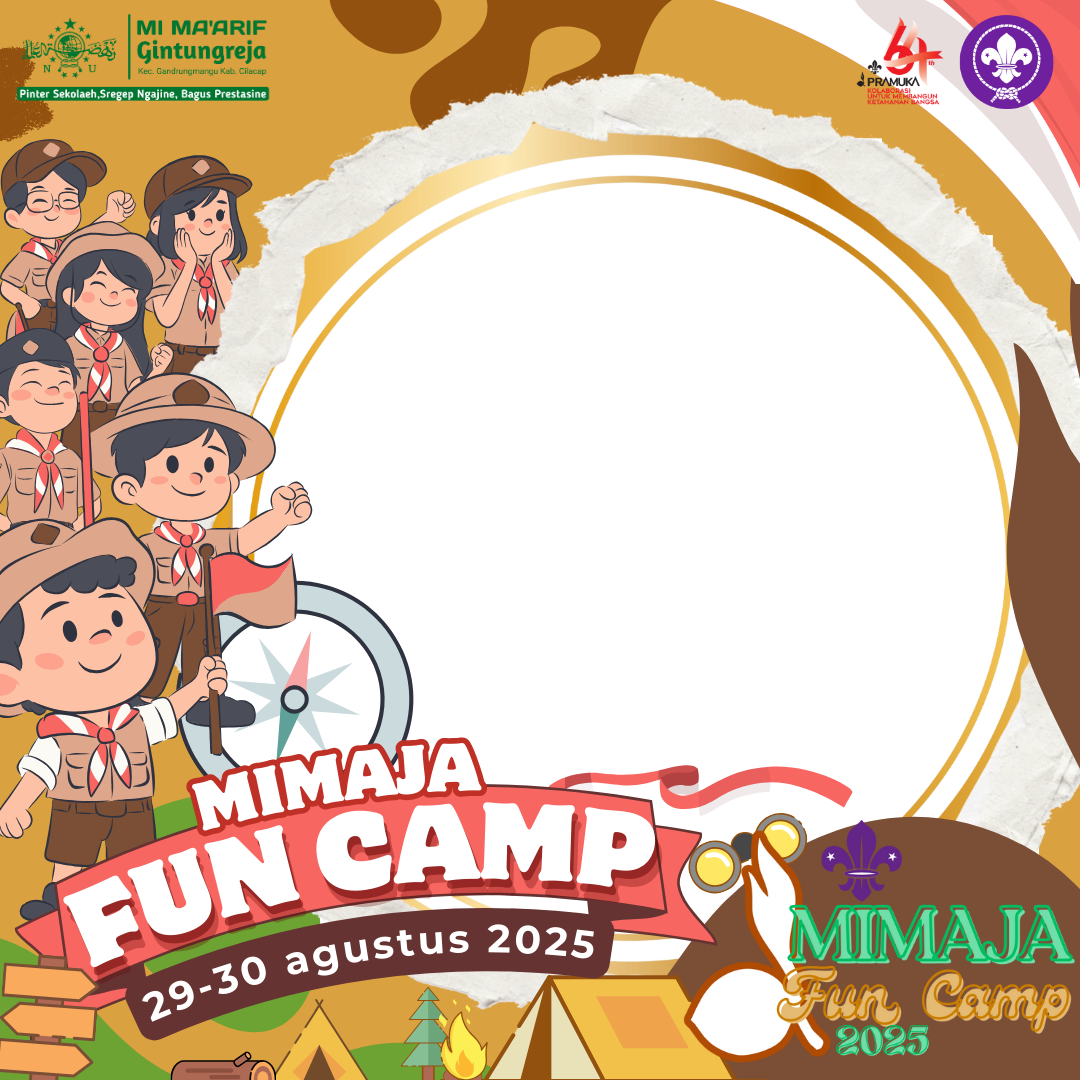 MIMAJA FUN CAMP 2025Twibbon Tanpa Watermark