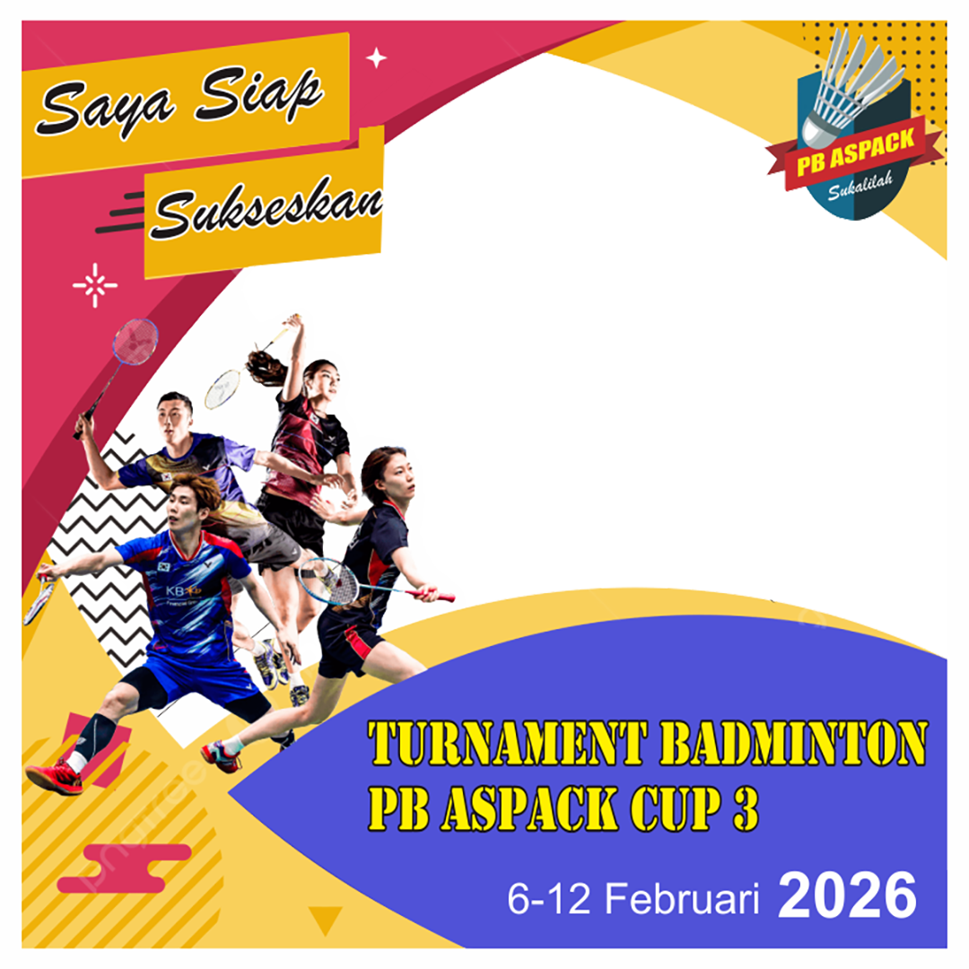 Badminton PB Aspack cup3Twibbon Tanpa Watermark