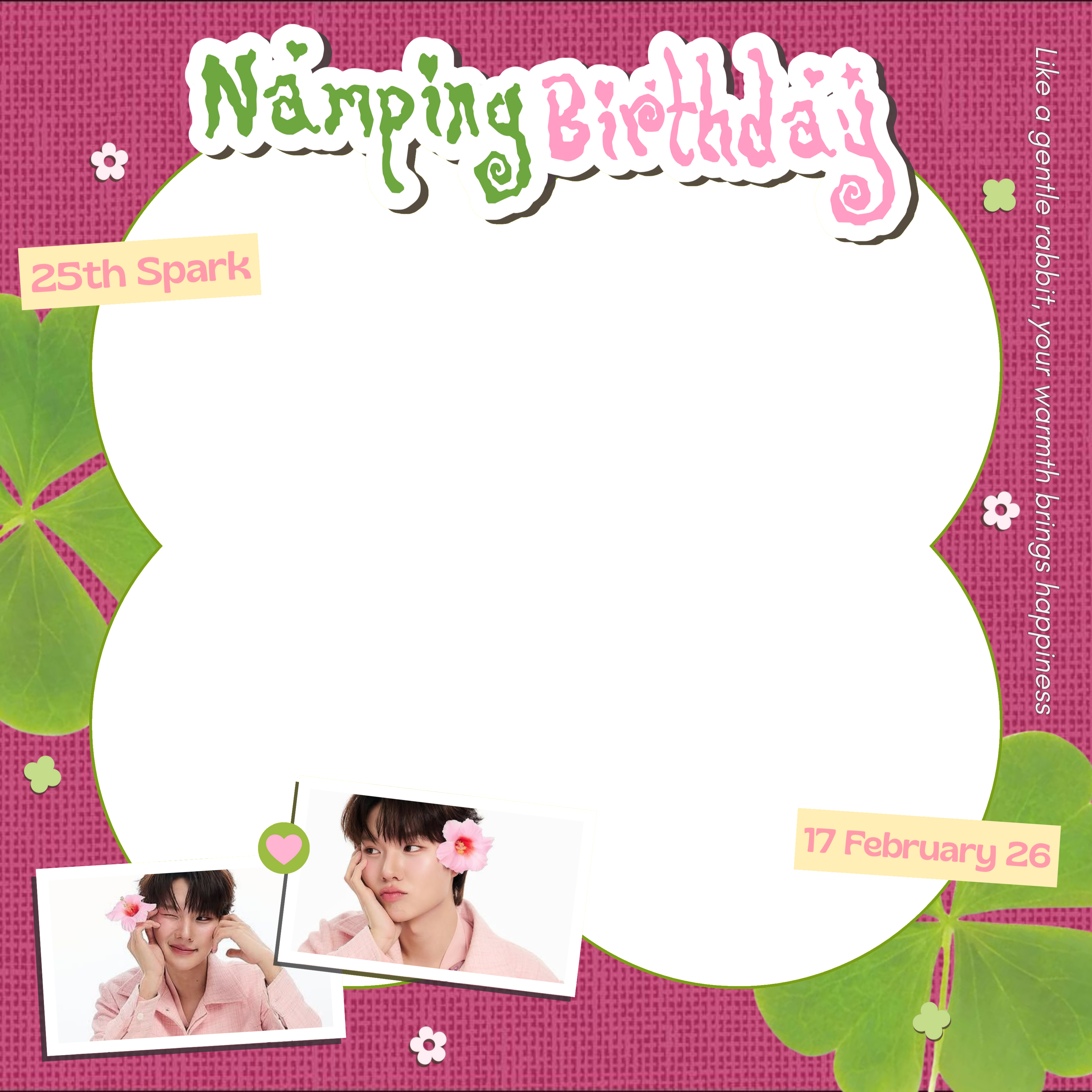 Namping BirthdayTwibbon Tanpa Watermark