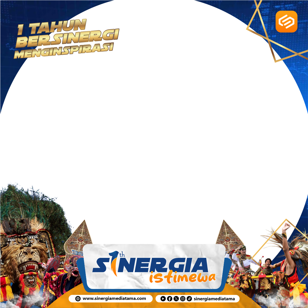 HUT 1 Tahun Sinergia MediatamaTwibbon Tanpa Watermark