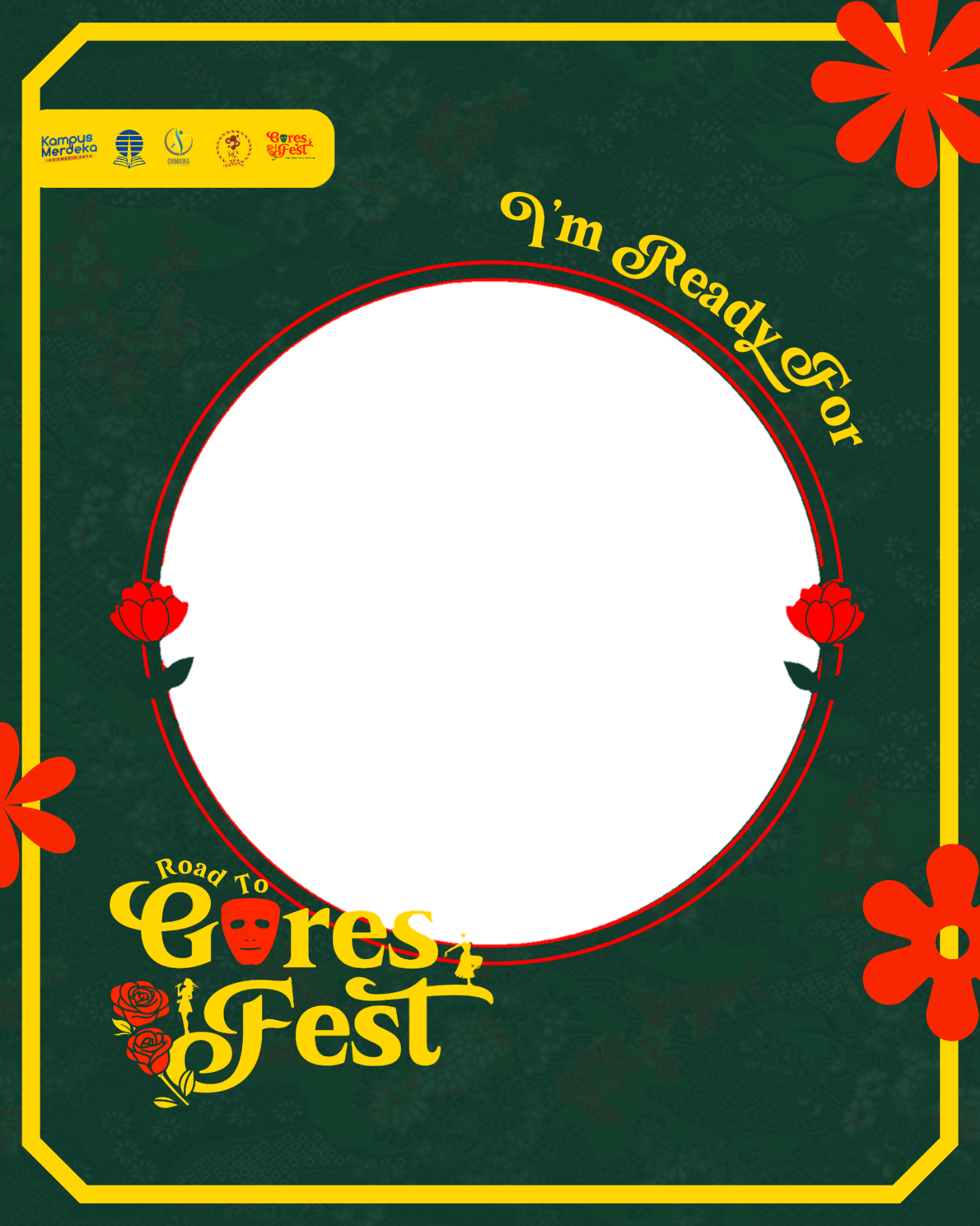 Road to Gores Fest 2026 Online CompetitionTwibbon Tanpa Watermark