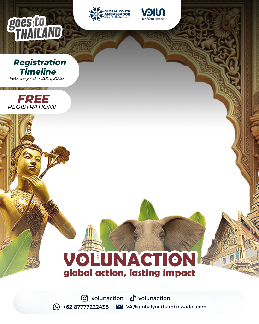Volunteering in ThailandTwibbon Tanpa Watermark