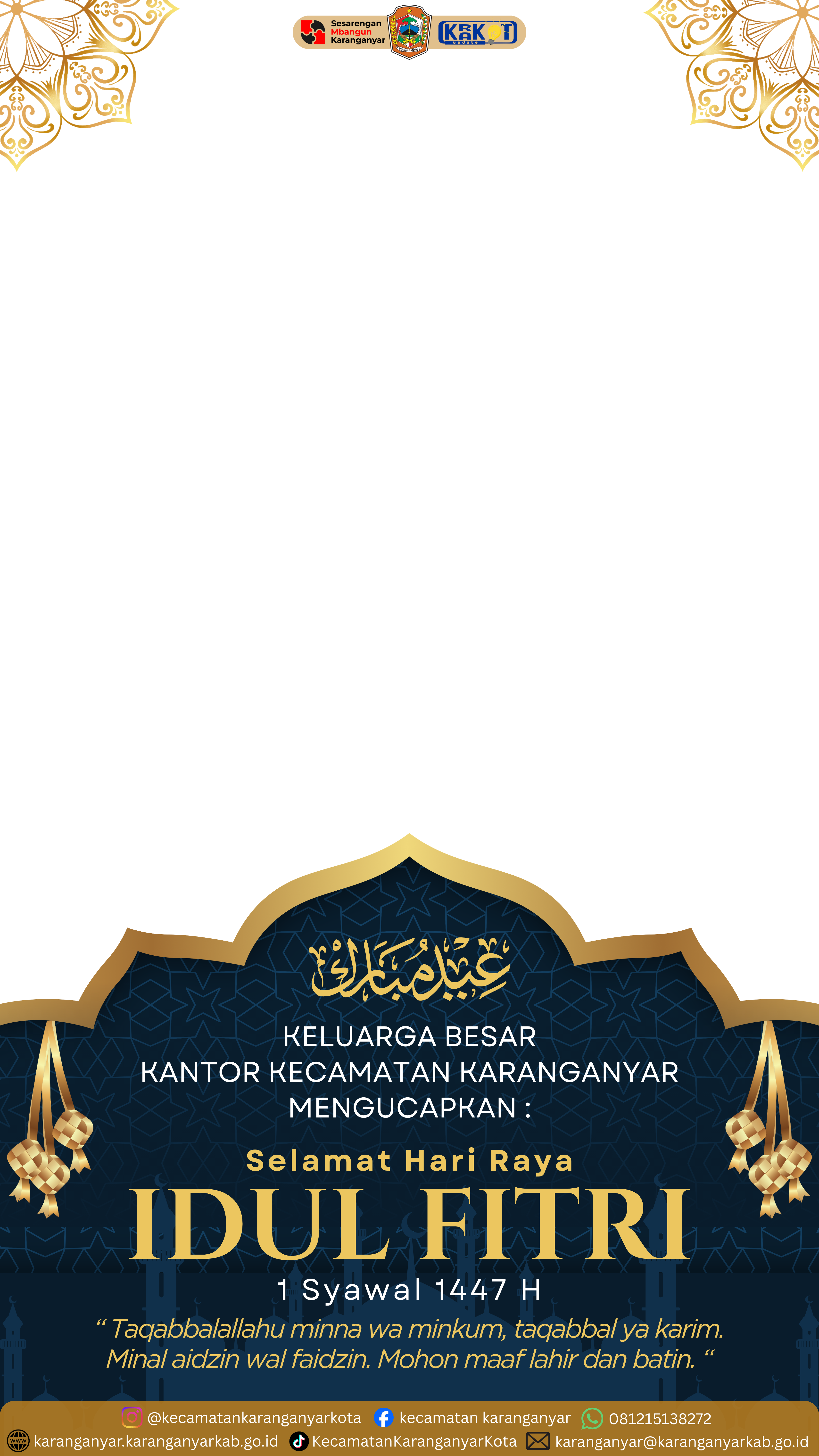 Twibbon Idul Fitri KecamatanTwibbon Tanpa Watermark