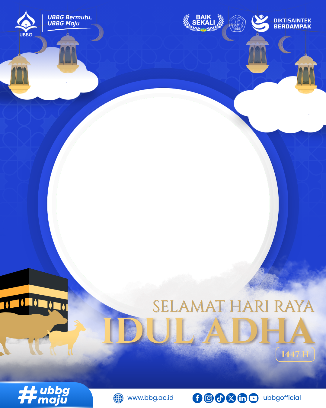 Selamat Hari Raya Idul Adha 1447 HTwibbon Tanpa Watermark