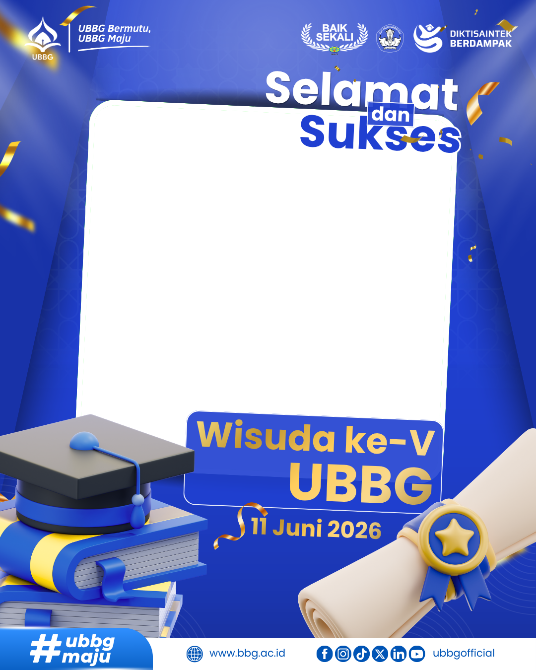 Wisuda ke-V Universitas Bina Bangsa GetsempenaTwibbon Tanpa Watermark