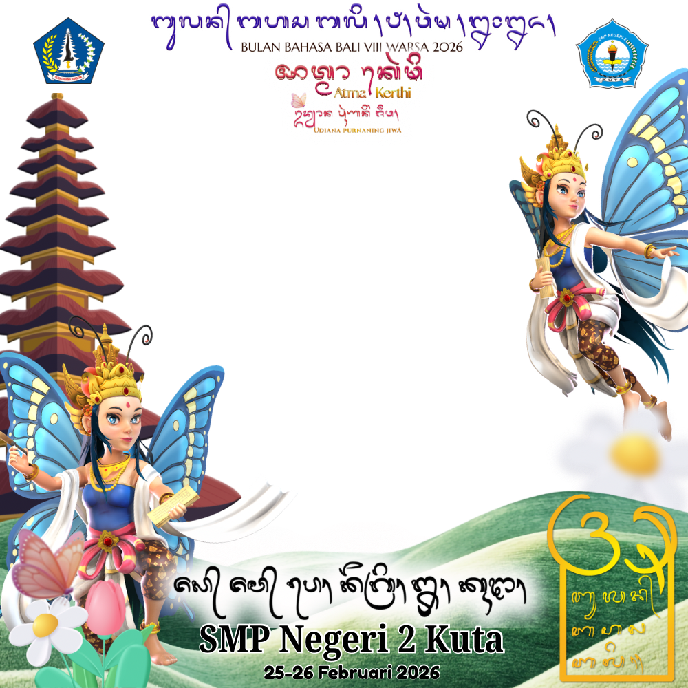 Bulan Bahasa Bali 2026 SMPN 2 KutaTwibbon Tanpa Watermark