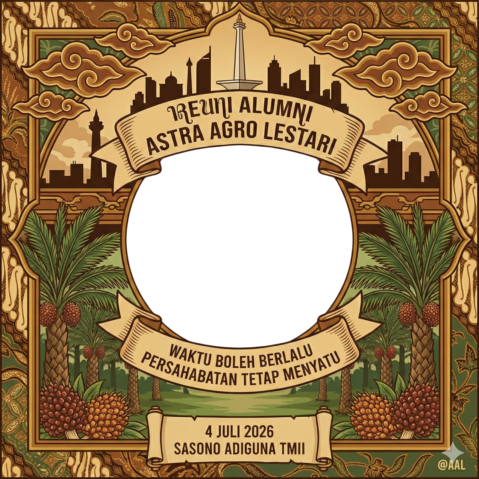 Reuni Alumni AAL 2026Twibbon Tanpa Watermark