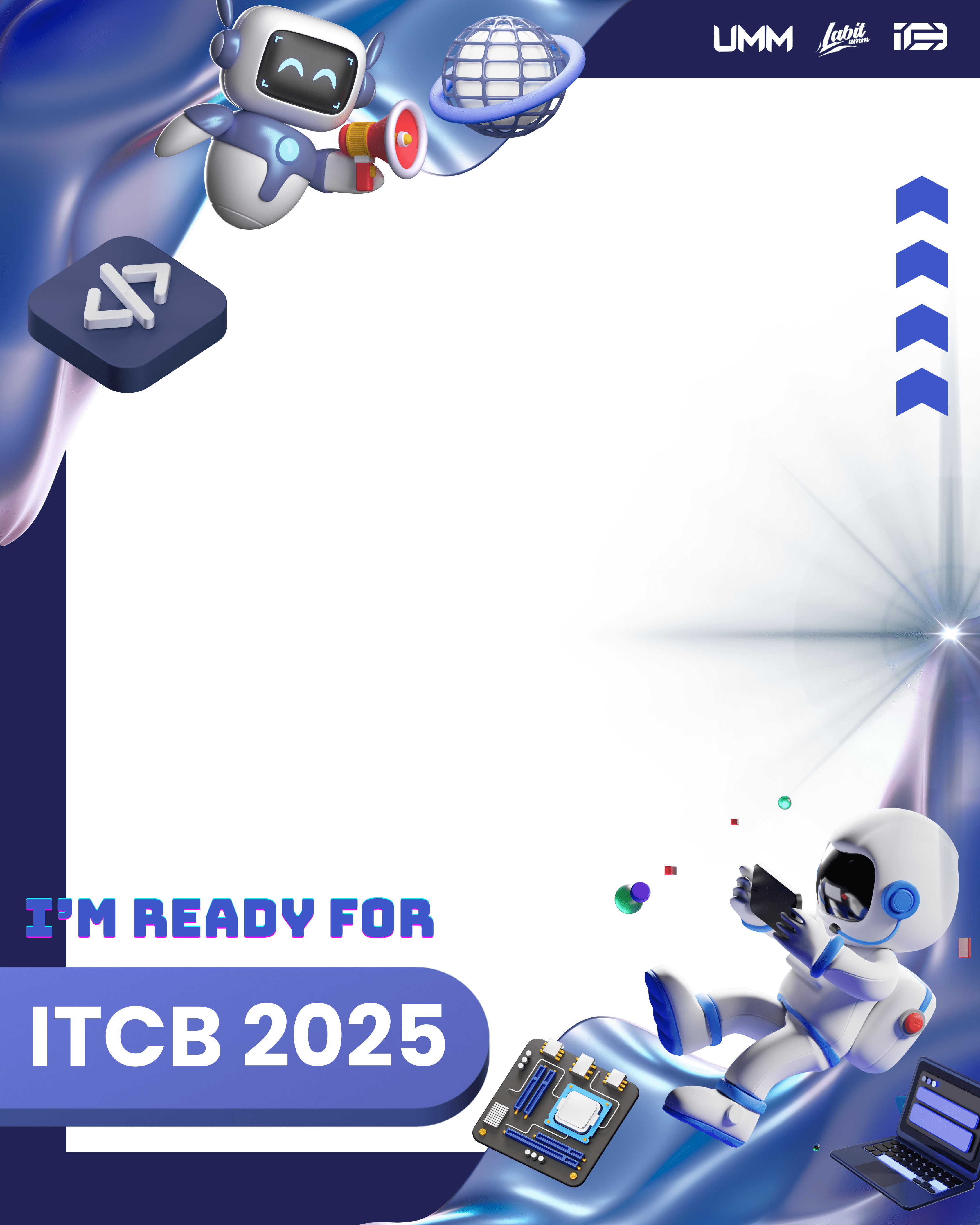 I'm Ready for ITCB 2025Twibbon Tanpa Watermark