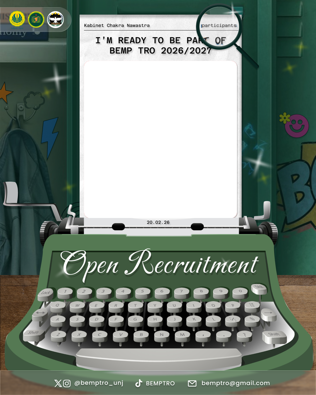 Participants OPREC BEMP TRO 26/27Twibbon Tanpa Watermark