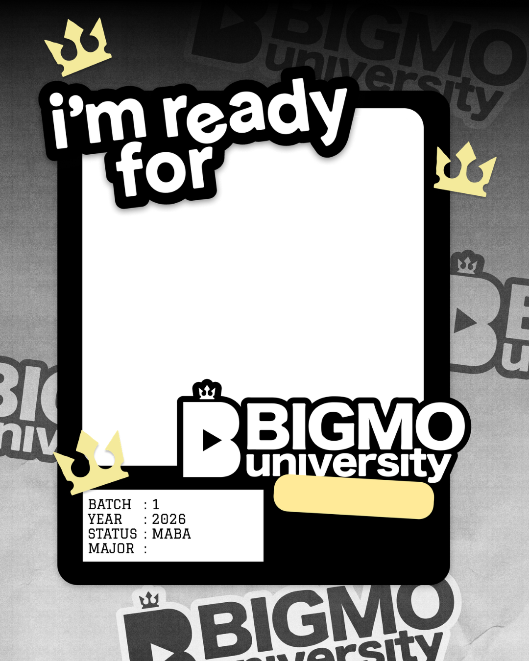 Twibbon Bigmo UniversityTwibbon Tanpa Watermark