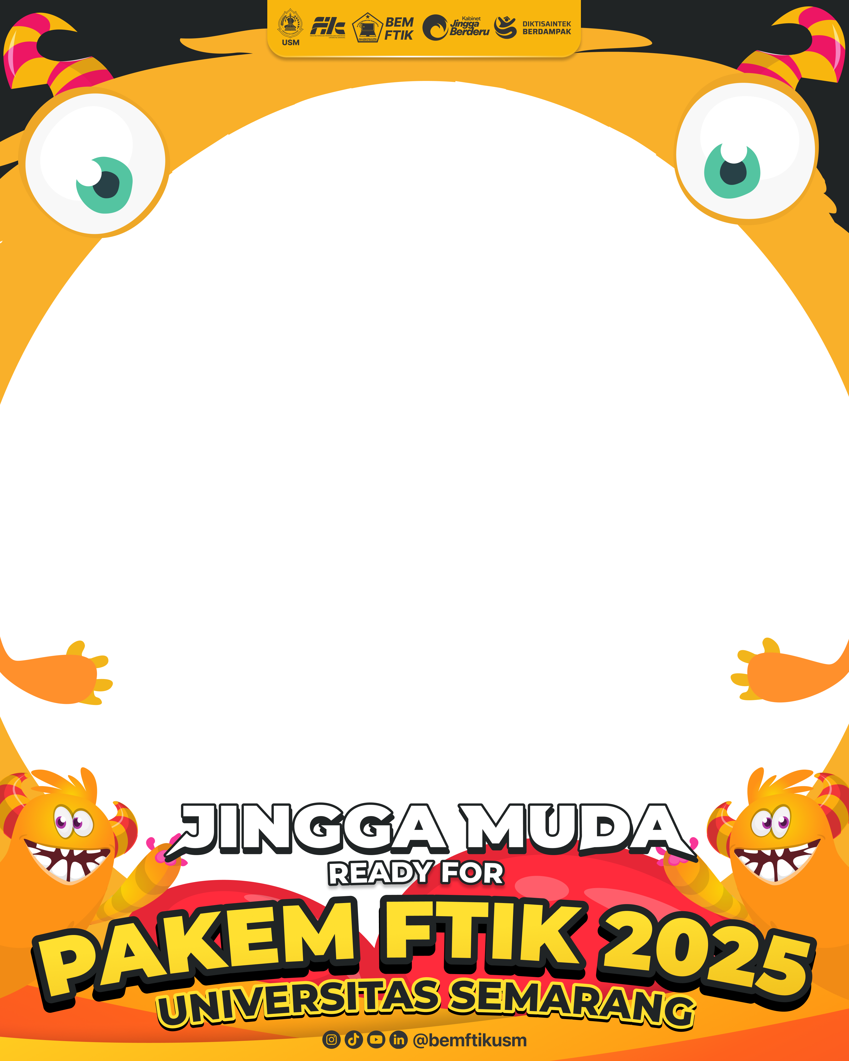 JINGGA MUDA : PAKEM FTIK 2025Twibbon Tanpa Watermark
