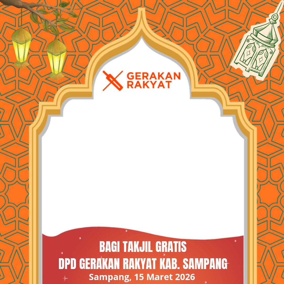 Twibbon Bagi Takjil DPD Gerakan Rakyat Kab. SampangTwibbon Tanpa Watermark