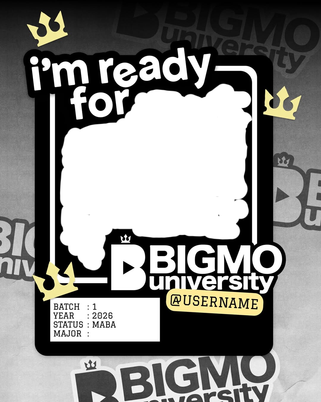 Bigmo UniversityTwibbon Tanpa Watermark