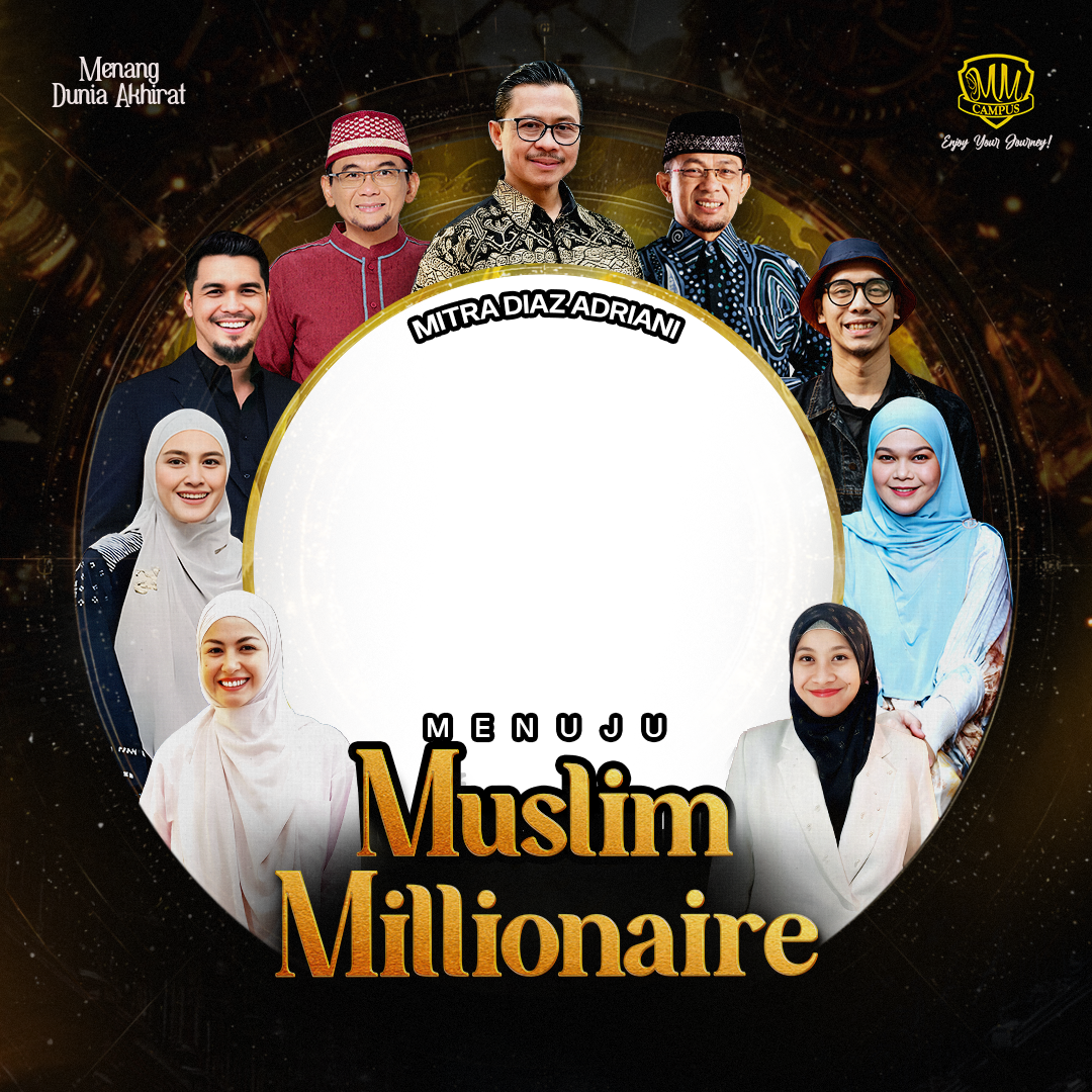 twibbone menuju muslimah millionaireTwibbon Tanpa Watermark