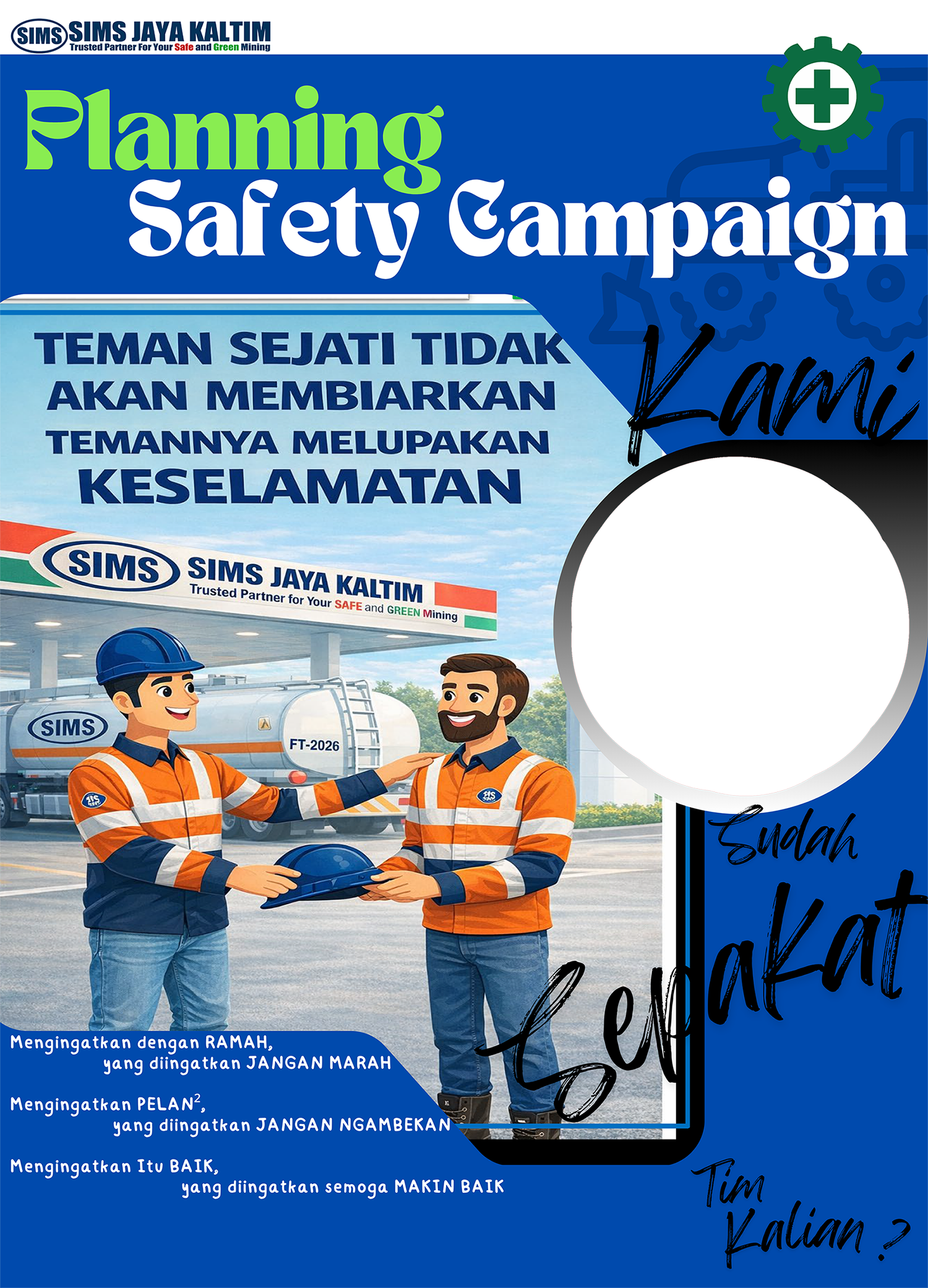Core Value "Sinergy in Harmony", dalam Safety CampaignTwibbon Tanpa Watermark