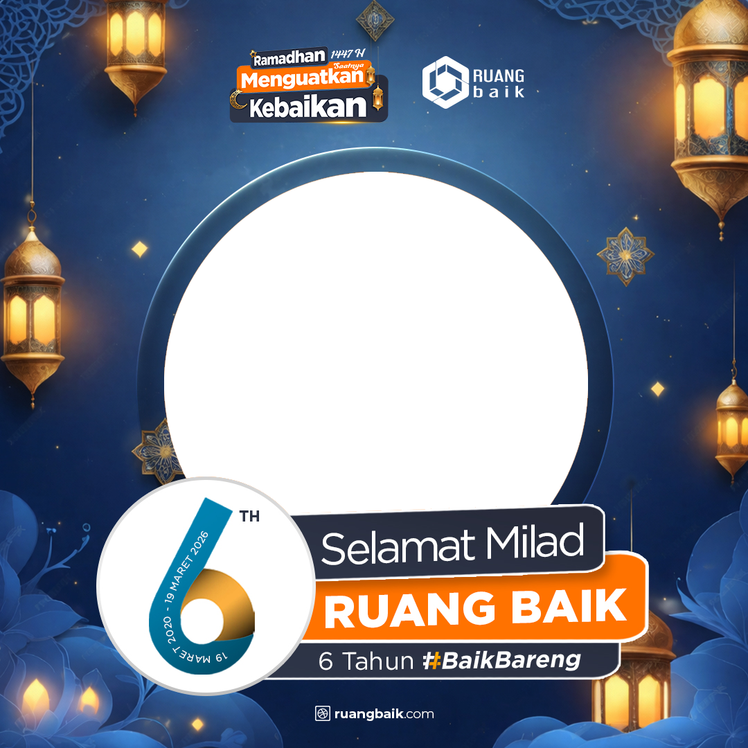Milad 6 Tahun Ruang BaikTwibbon Tanpa Watermark