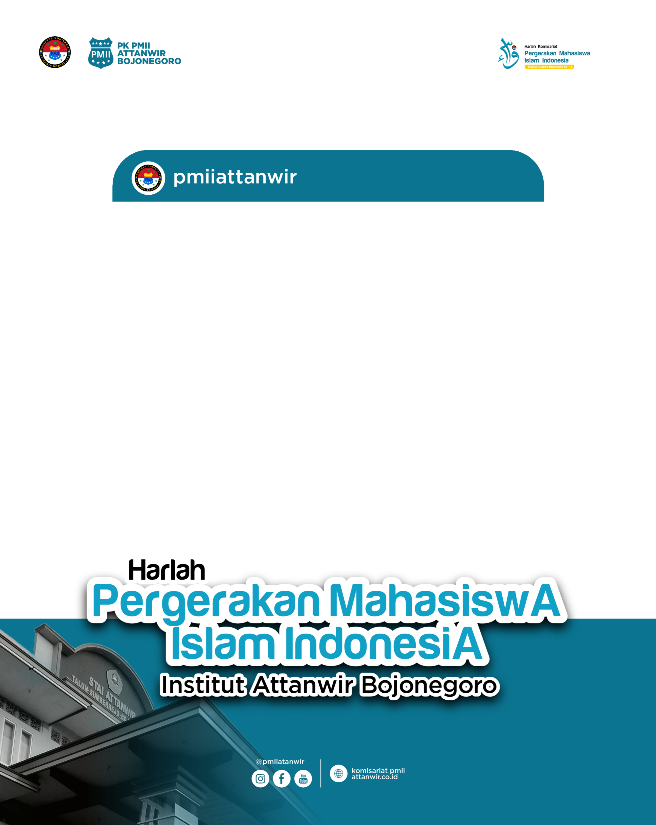 Harlah PMII Attanwir 13Twibbon Tanpa Watermark