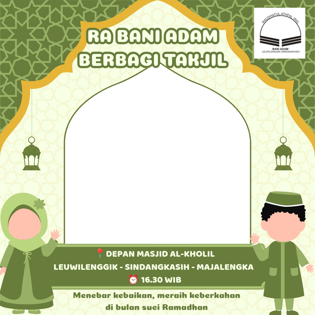 RA Bani Adam Berbagi TakjilTwibbon Tanpa Watermark