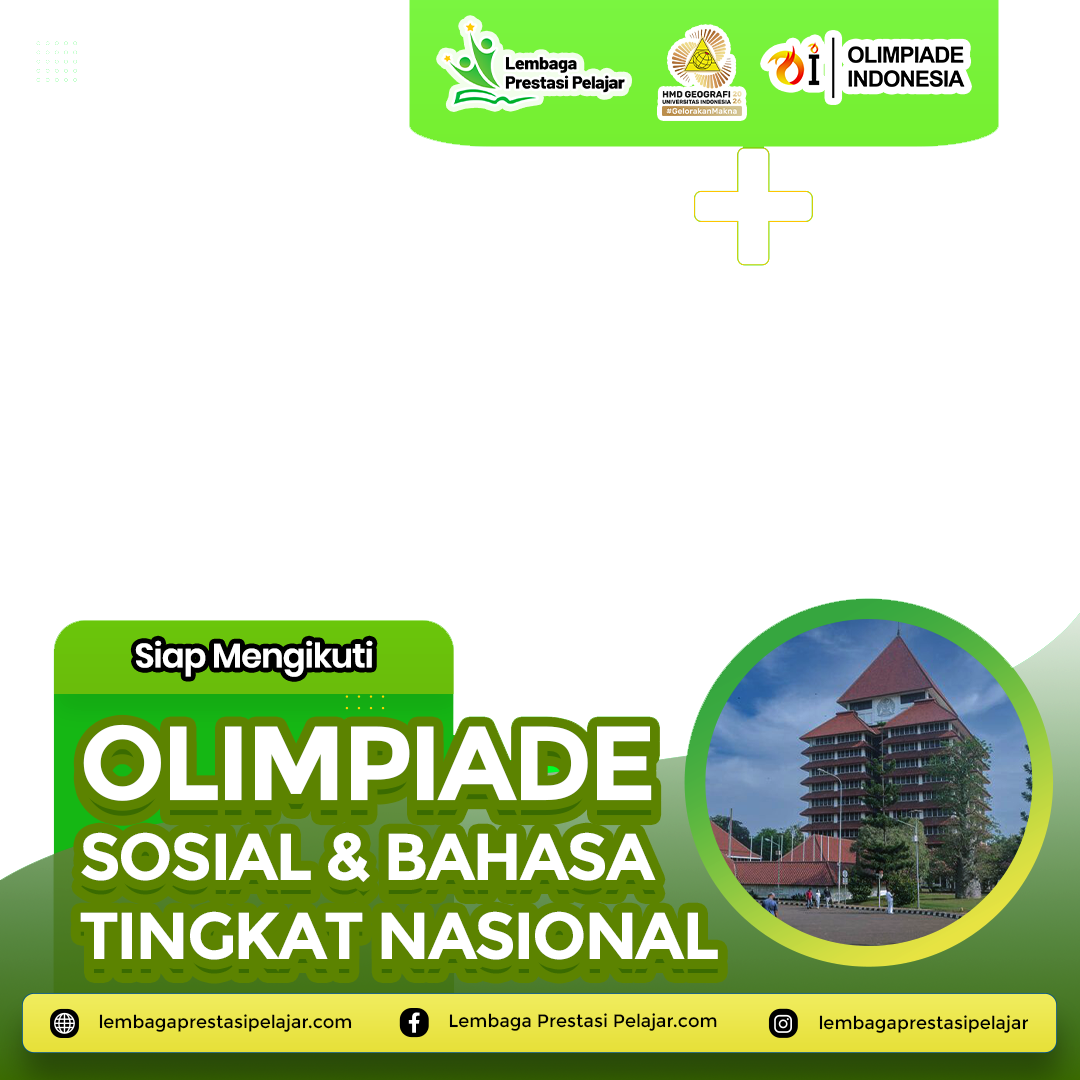 Olimpiade Sosial & Bahasa Tingkat NasionalTwibbon Tanpa Watermark