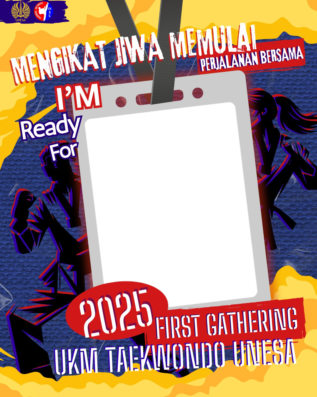 FG UKM TAEKWONDO UNESA 2025Twibbon Tanpa Watermark