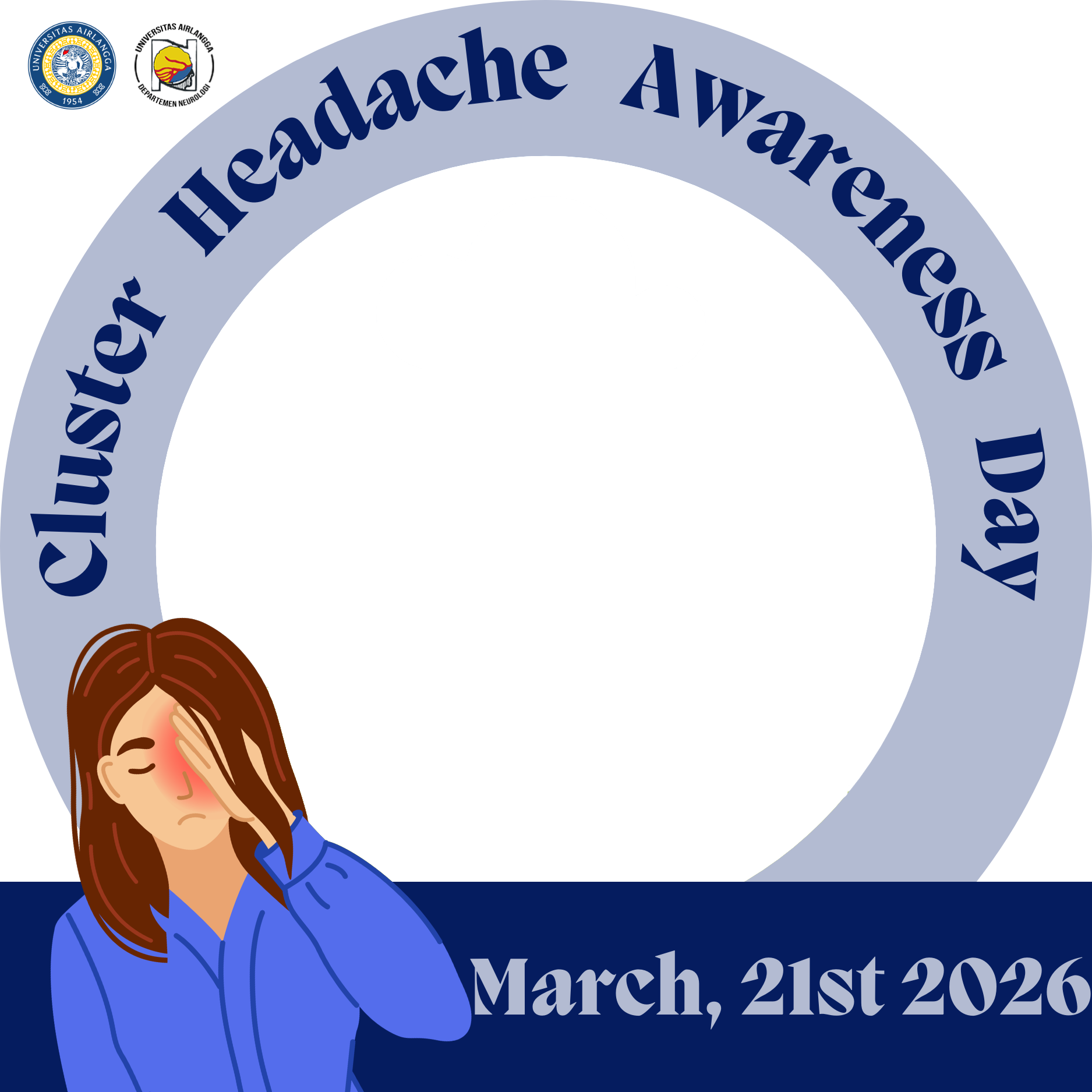Cluster headache awareness day 2026Twibbon Tanpa Watermark